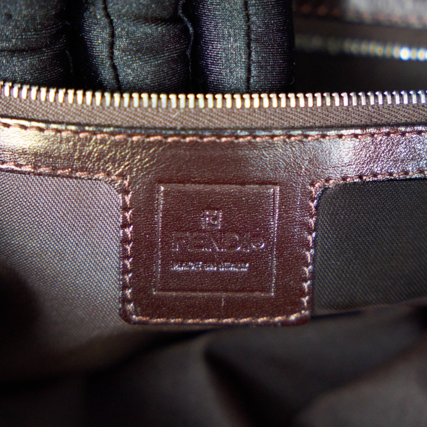 Fendi Brown Zucca Baguette Bag