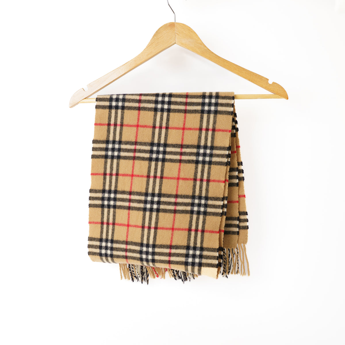 Burberry Beige Nova Check Scarf Wool 050226A21
