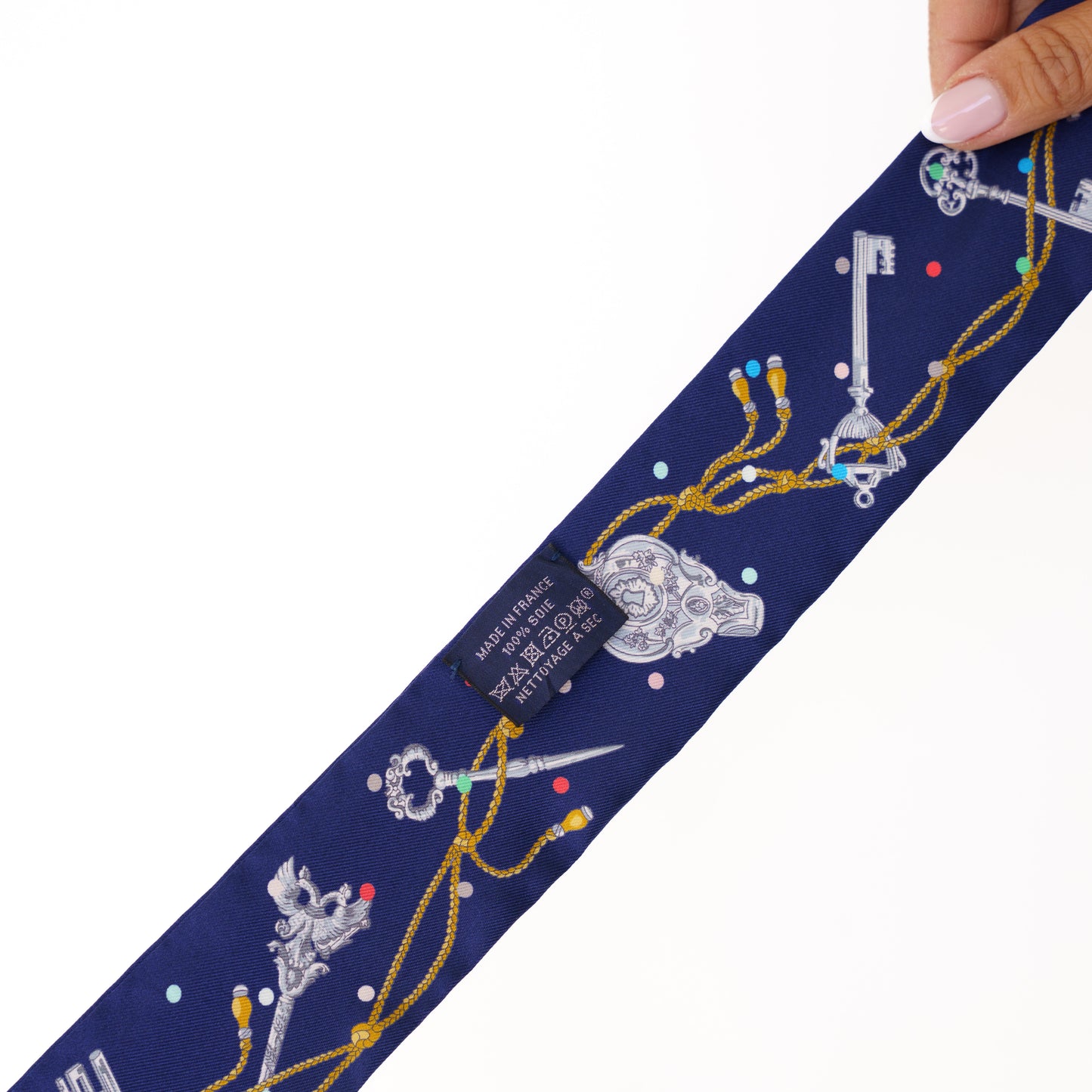 Hermes Twilly Navy Blue 050326N02