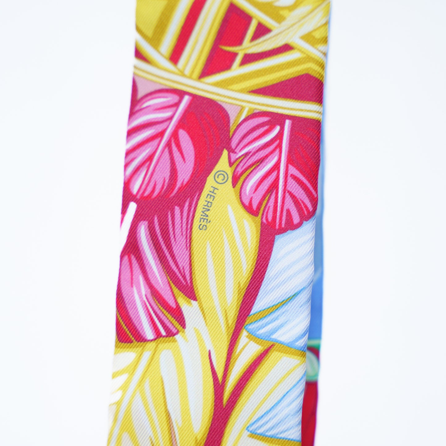 Hermes Twilly Danse Pacifique Silk Twilly Scarf 111225B33