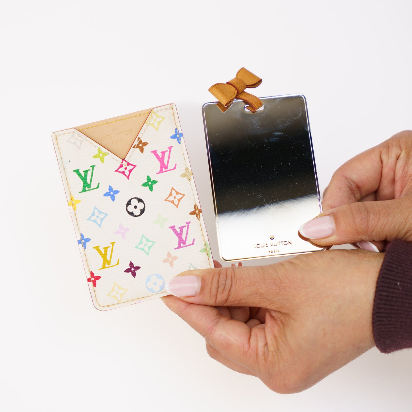 Louis Vuitton Etui Mirror Blanc Multicolor x Takashi Murakami 160326K10