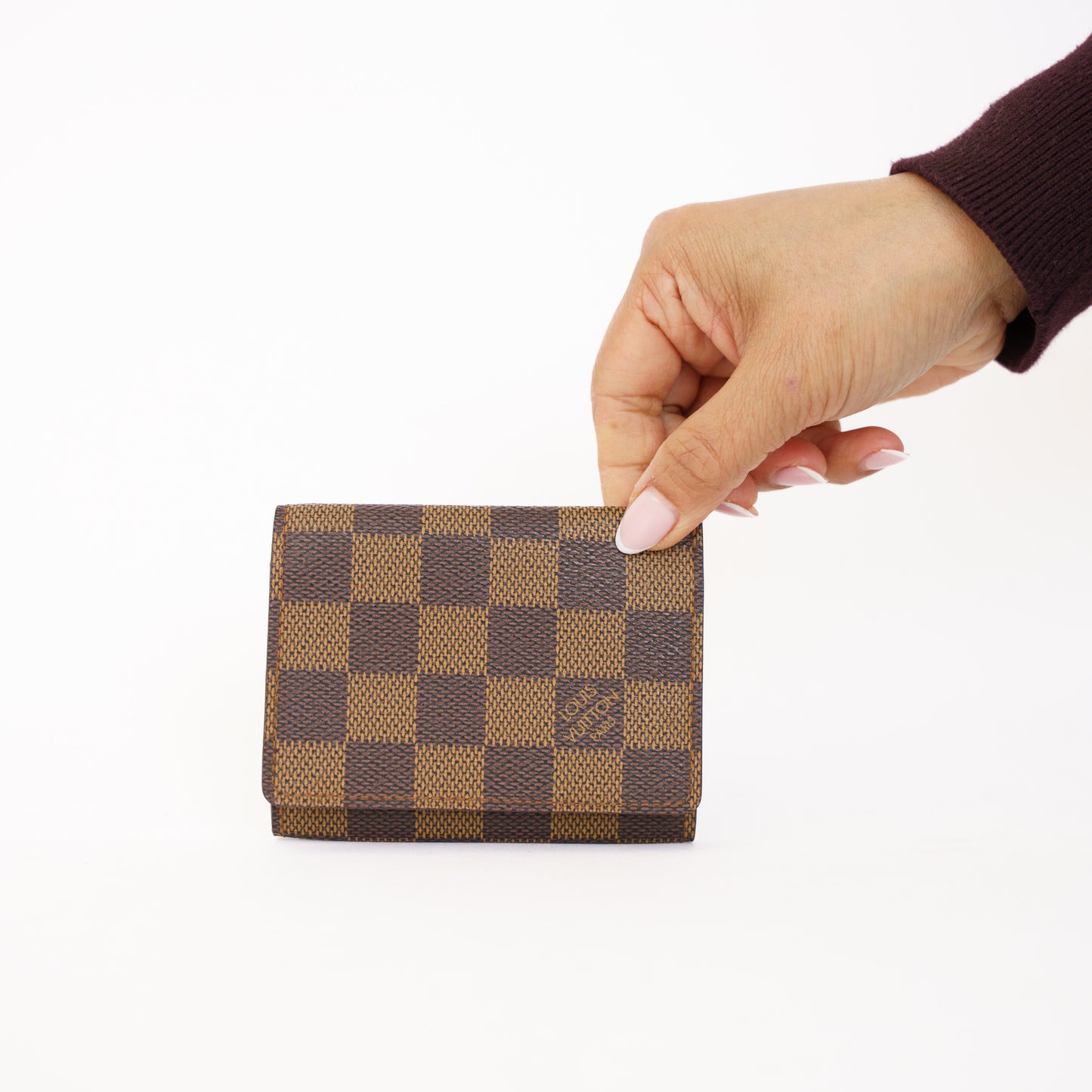 Louis Vuitton Business Card Holder in Damier Ebene 160326K15