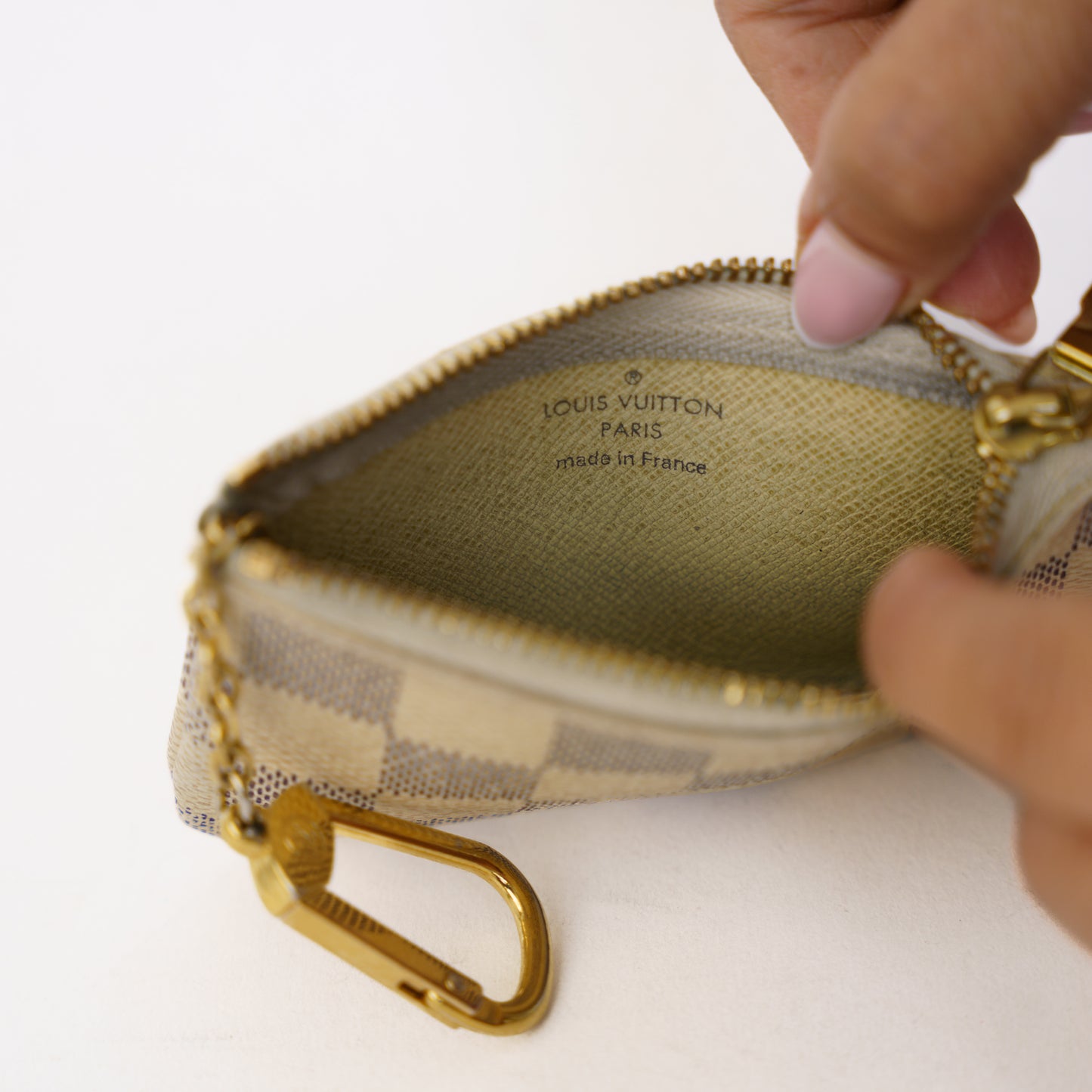 Louis Vuitton Key Cles in Damier Azur 160326K01