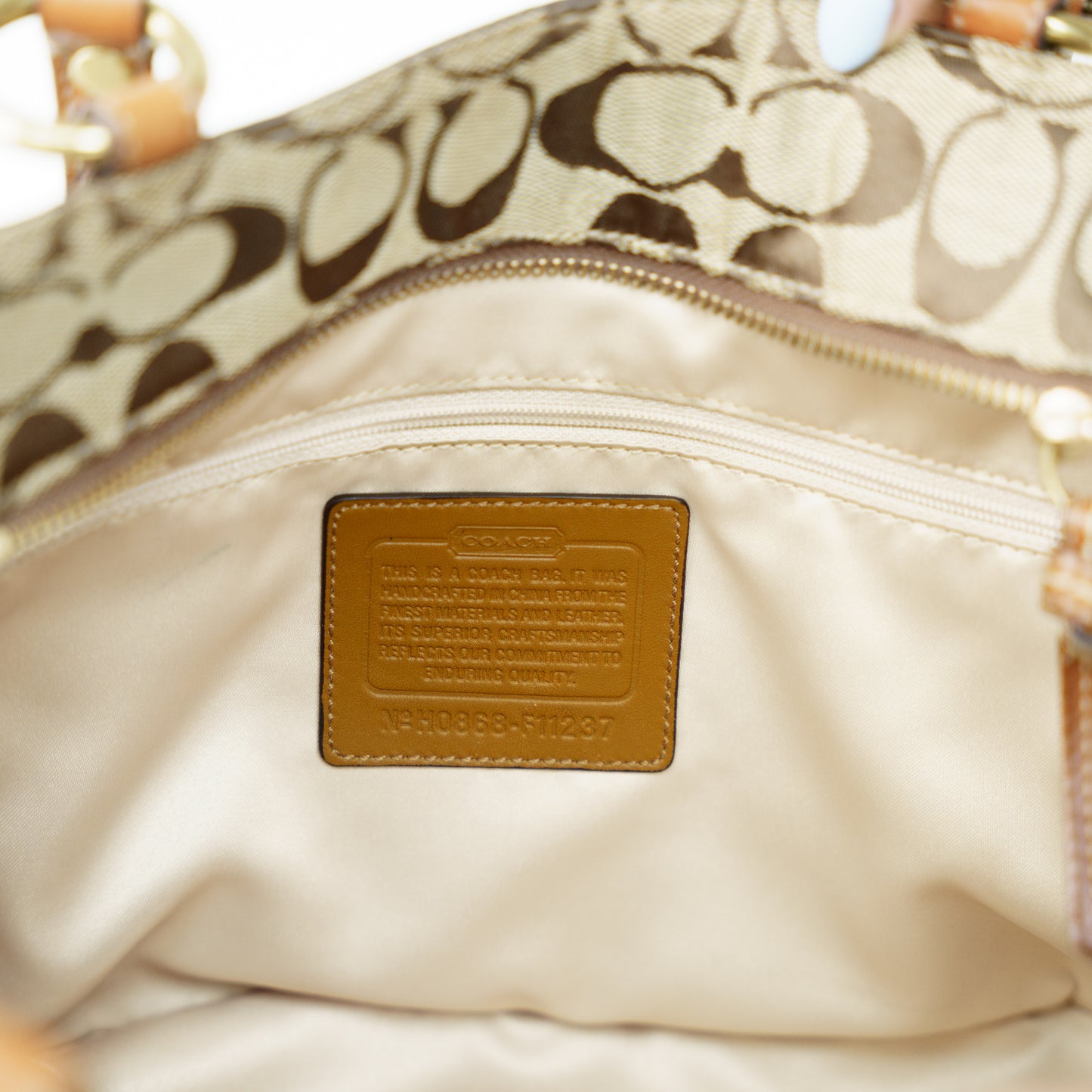 Coach Signature Canvas Tote Bag 160626S19