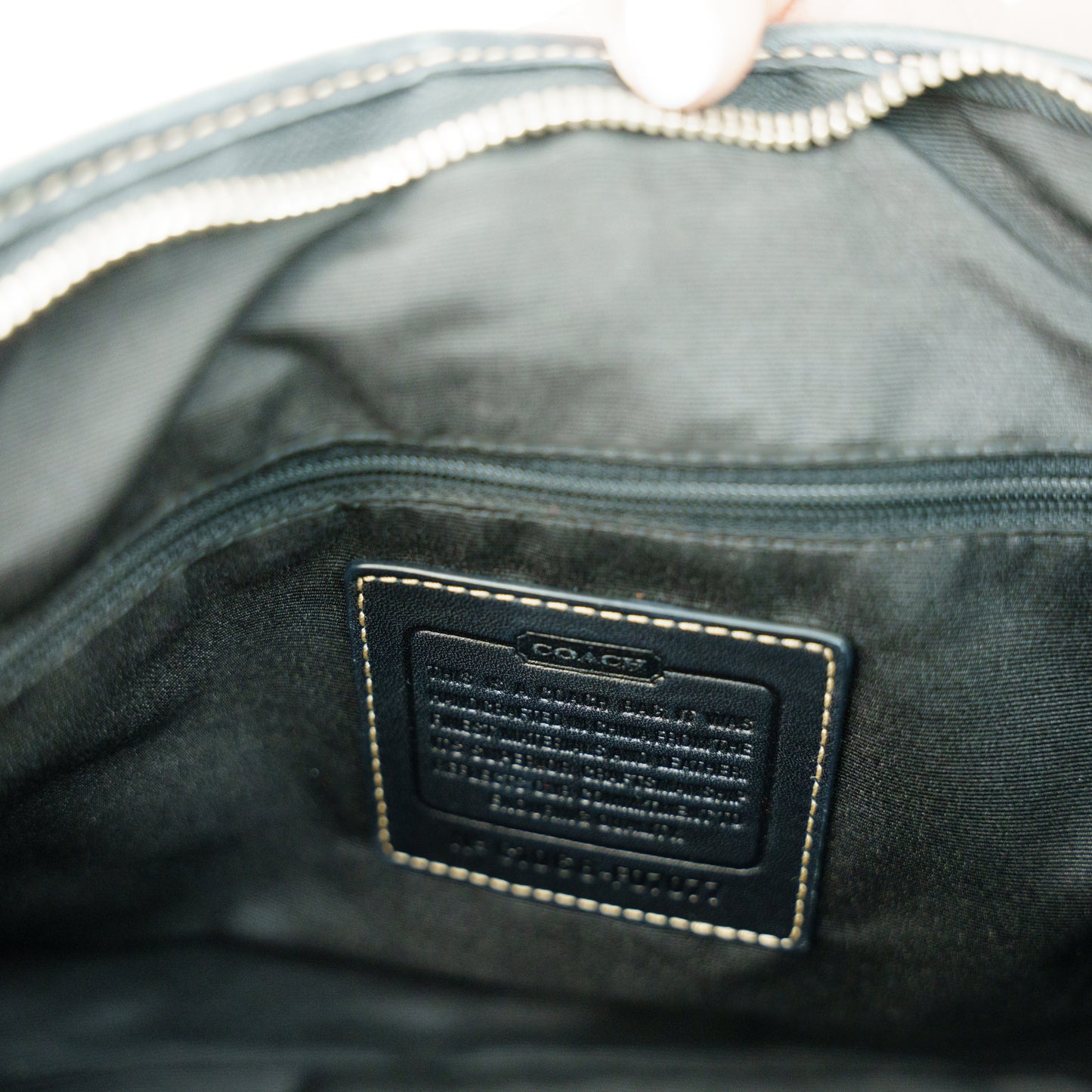Coach Black Leather Shoulder Bag 160626S05