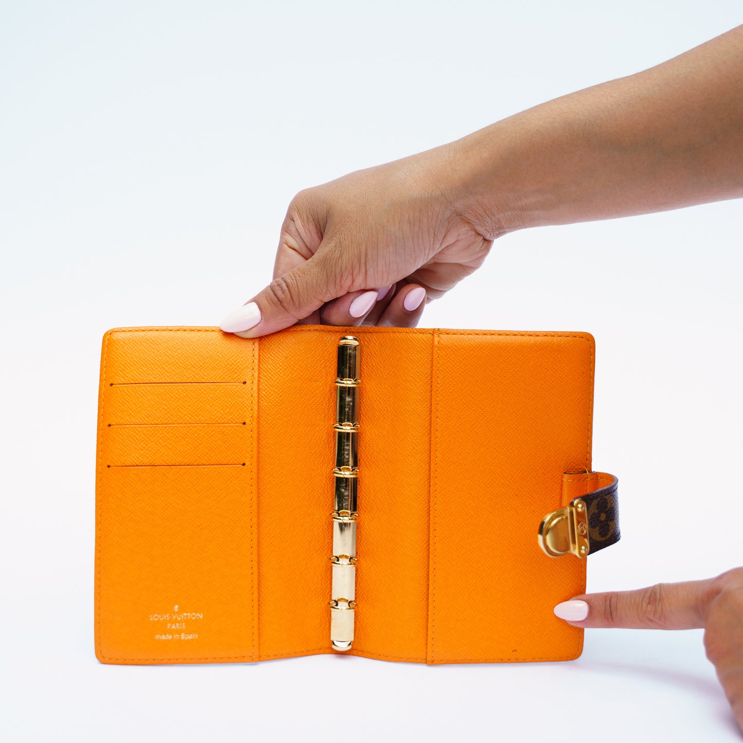 Louis Vuitton Koala Agenda PM Monogram in Burnt Orange Interior
