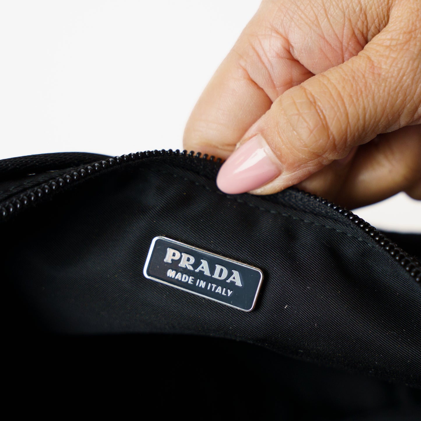 Prada Tessuto Pochette in Black Nylon 181225B14