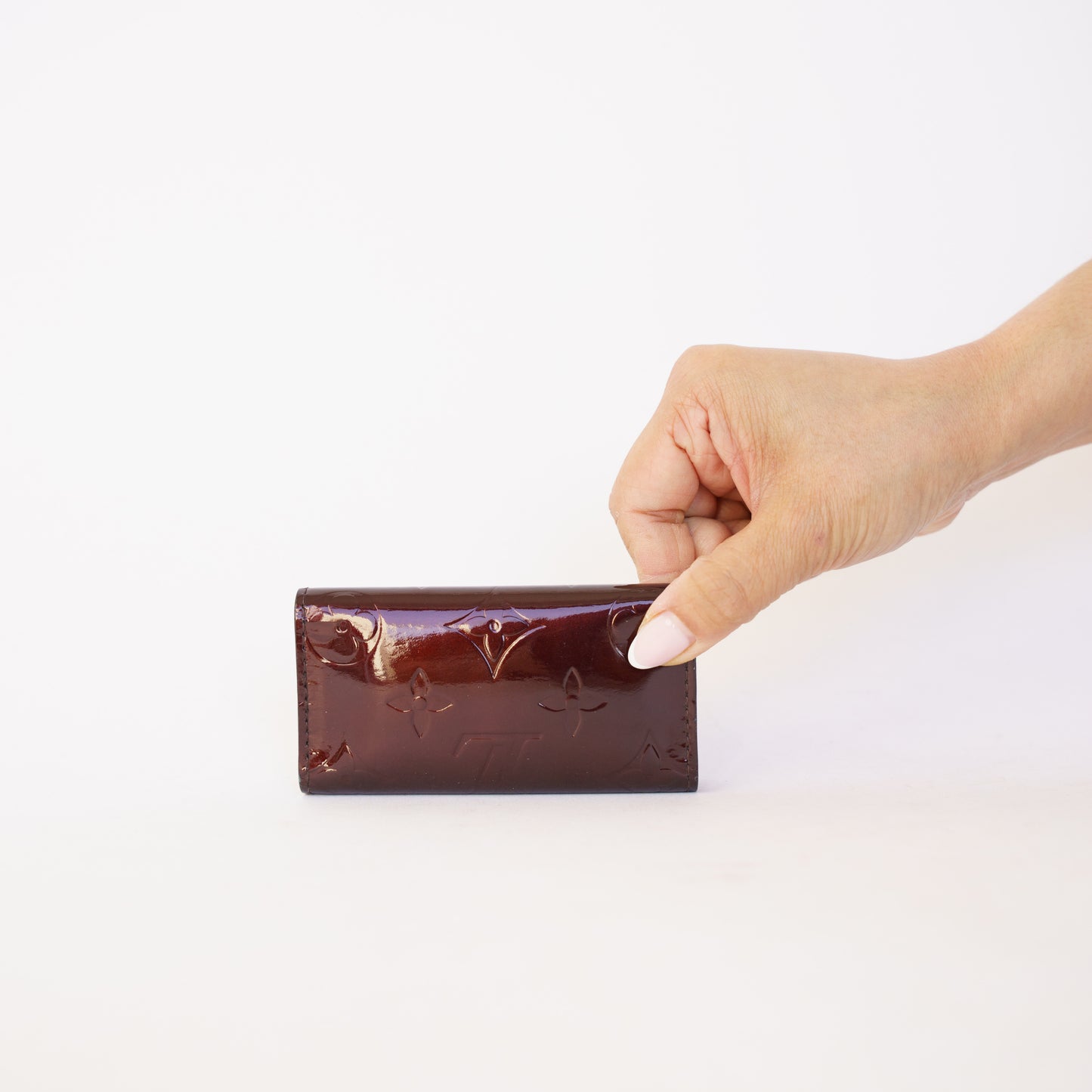 Louis Vuitton 4 Key Holder in Vernis Amarante 190326D20