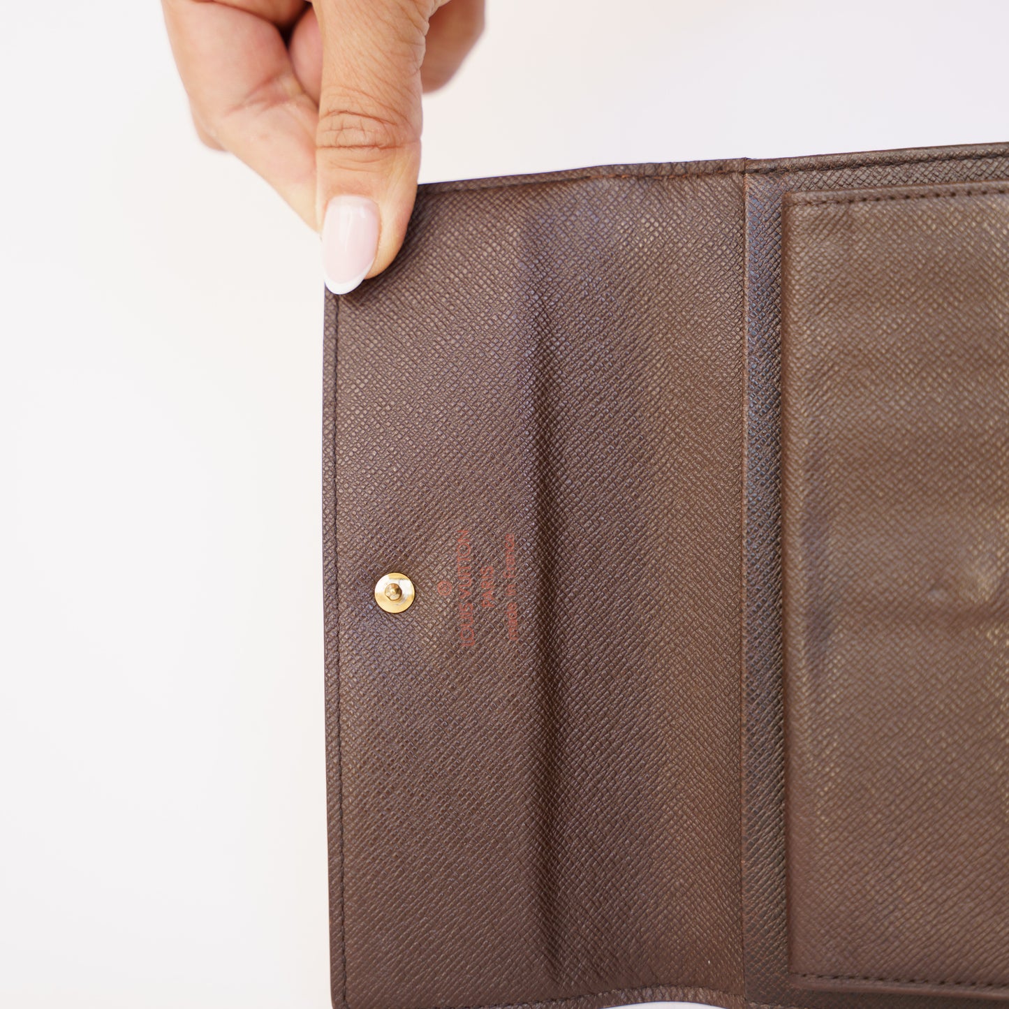 Louis Vuitton Trifold Compact Travel Wallet in Damier Ebene SP0033 190326D79