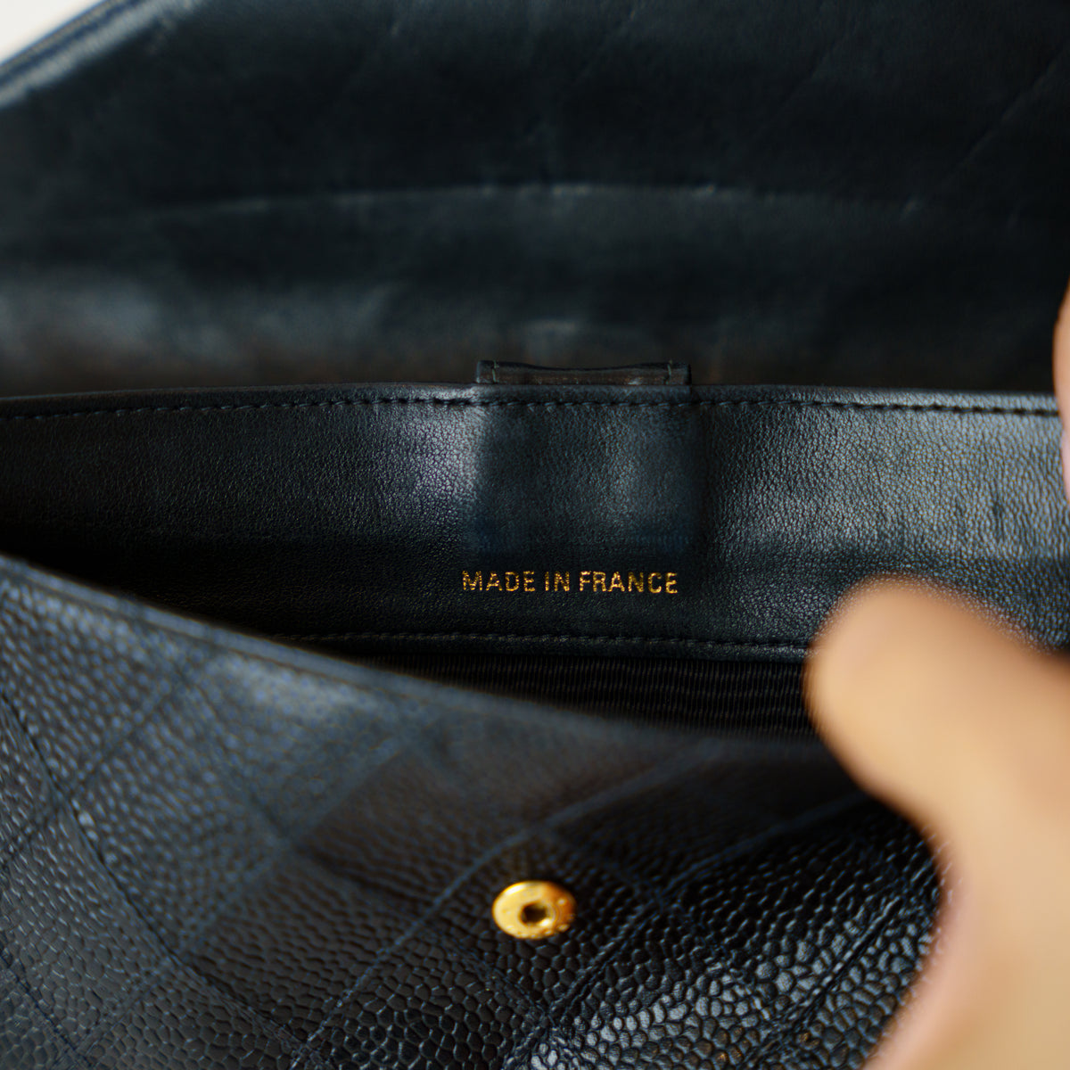 Chanel Envelope Purse in Black Caviar 201026X04