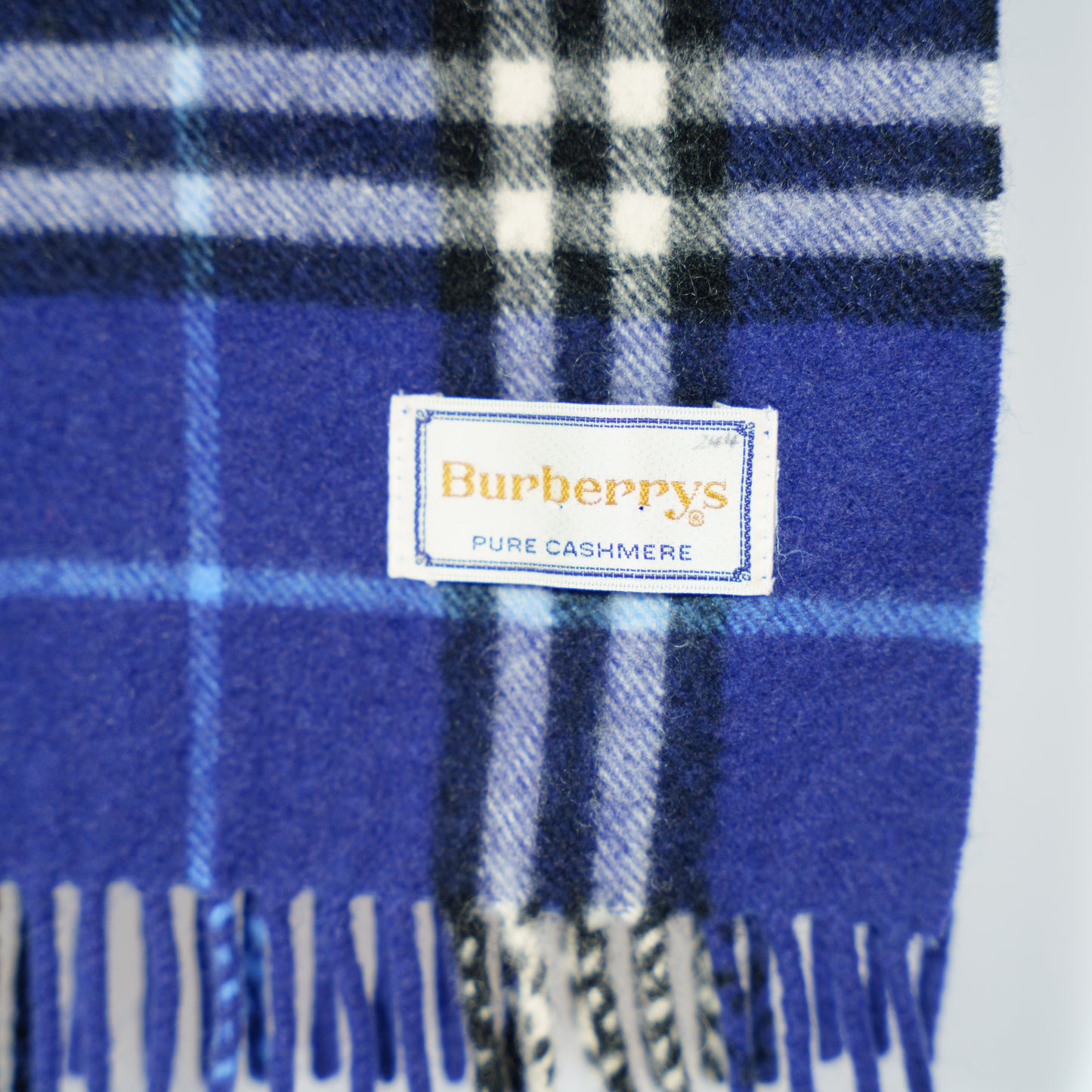 Burberry Scarf in Blue Cashmere 221025B124