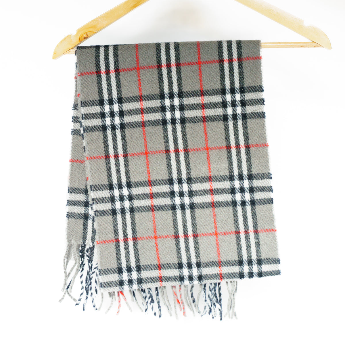 Burberry Lambswool Dark Grey Scarf 221025B185