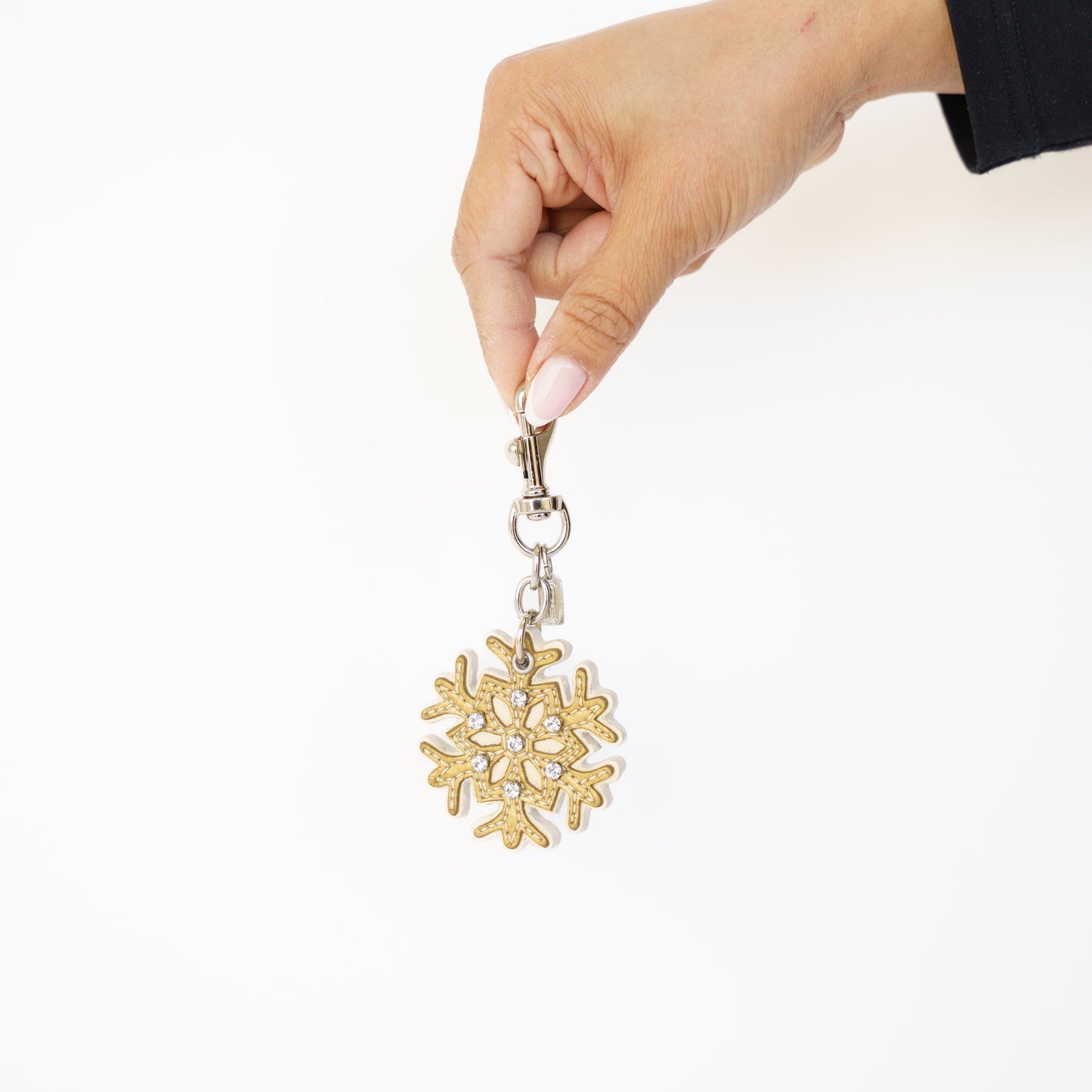 Coach Embellished Snowflake Bag Charm 230426B23