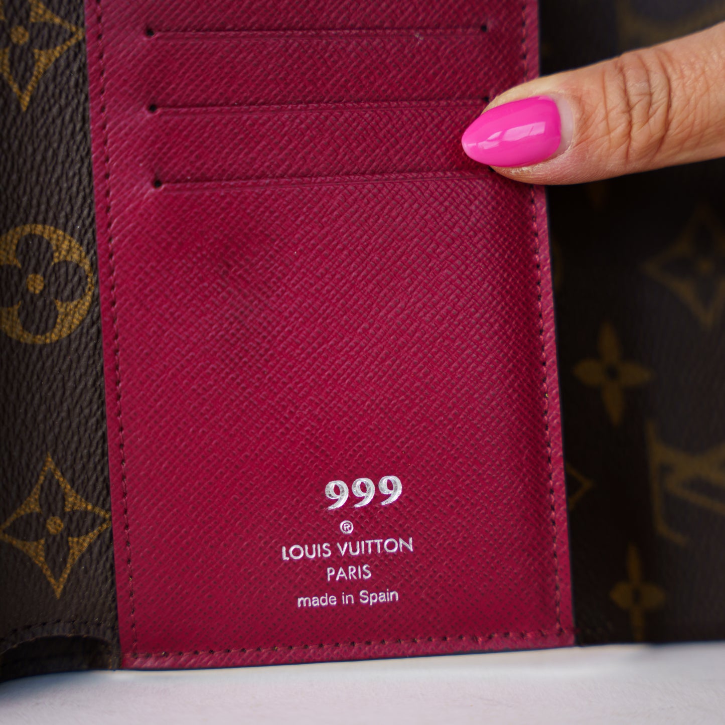 Louis Vuitton Marie Lou Compact Wallet in Monogram 999 Initials 260226G16