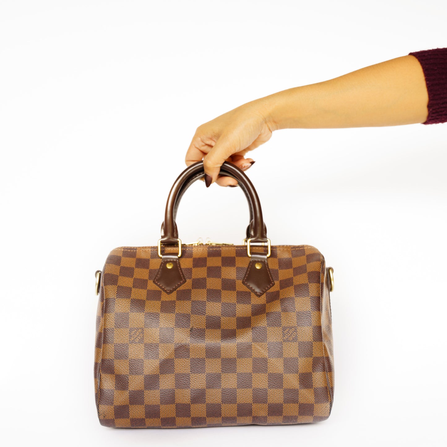 Louis Vuitton Speedy 25 Bandouliere in Damier Ebene Canvas