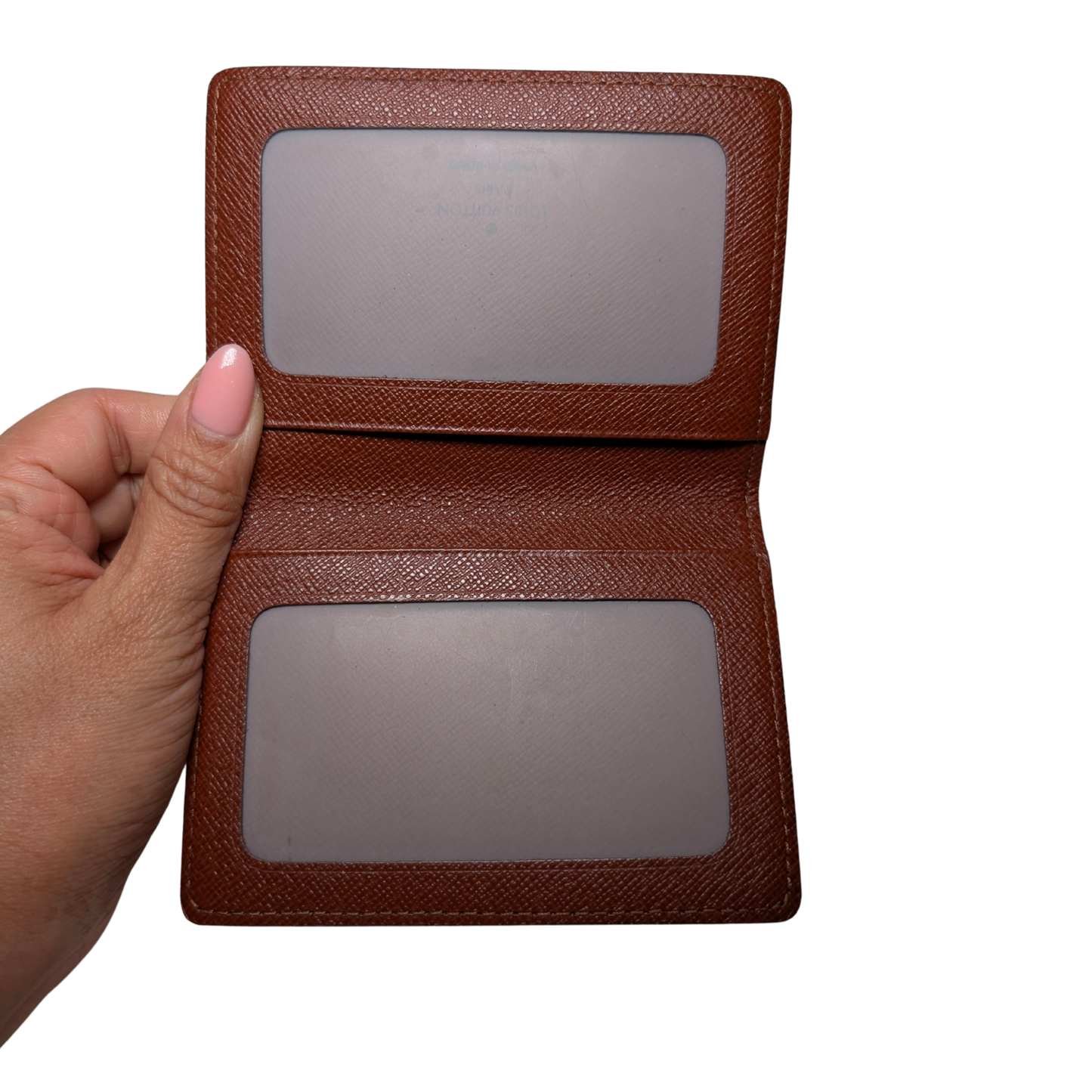 Louis Vuitton ID Card Holder Porte Carte Vertical in Monogram Canvas 101225B97