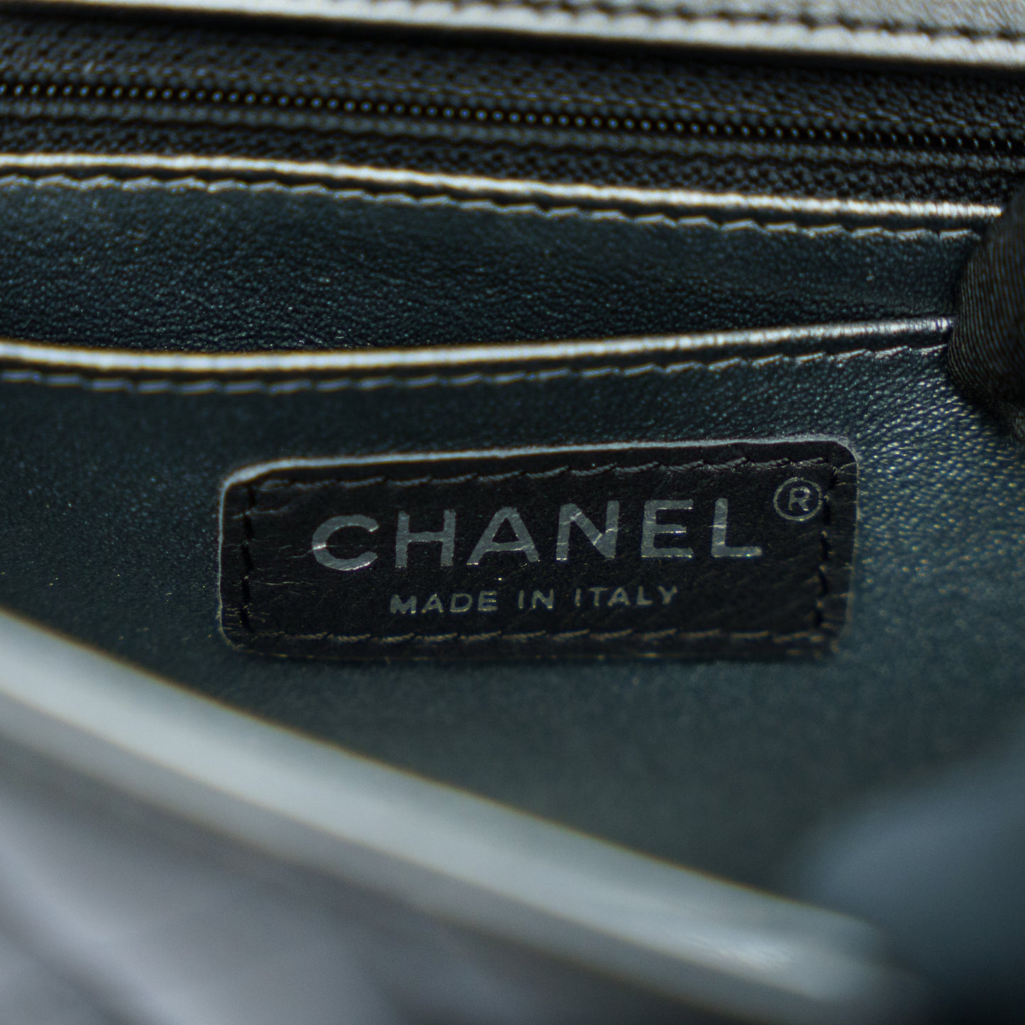 Chanel Mini Rectangle in Black Lambskin Silver Hardware