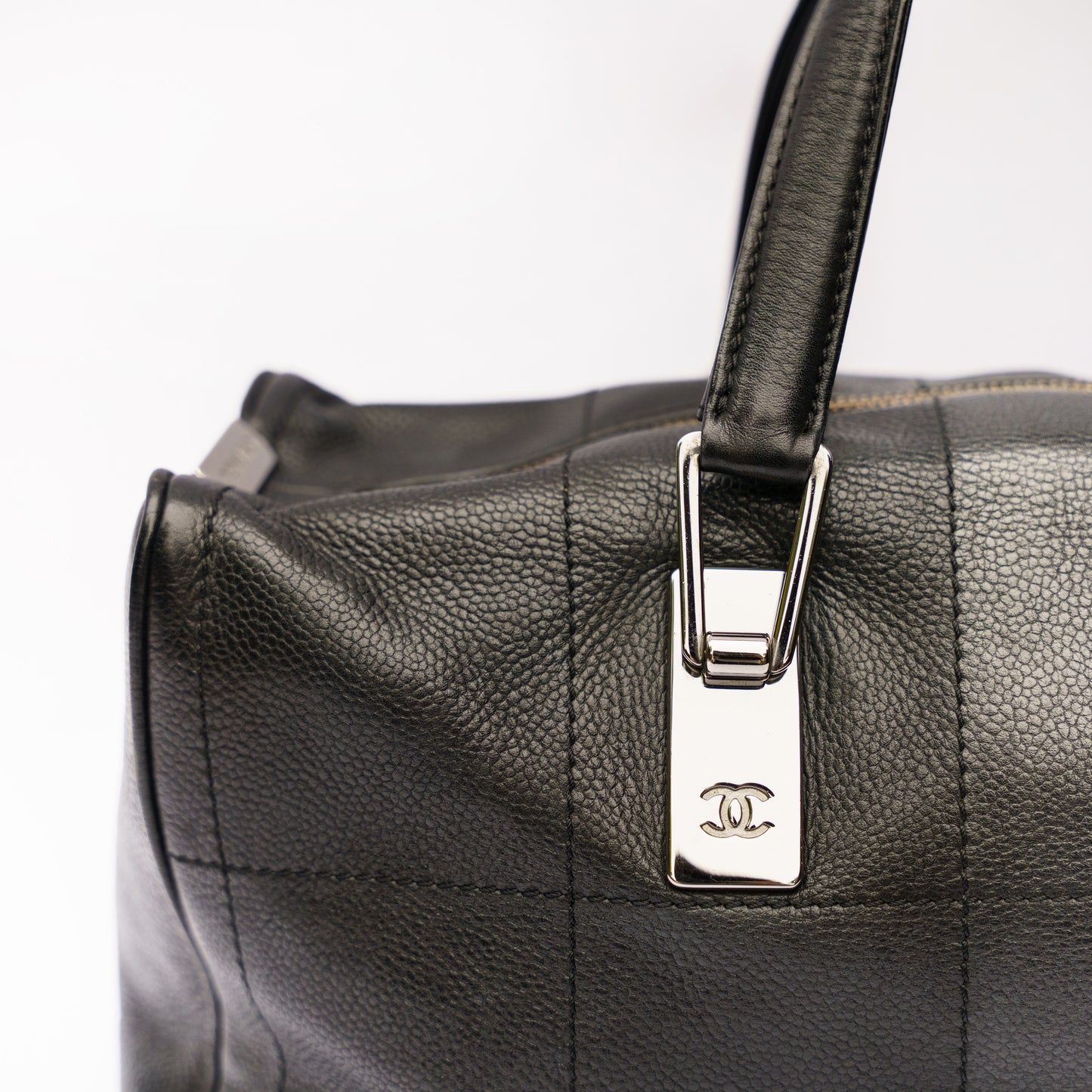 Chanel Chocolate Bar Bag in Black Caviar