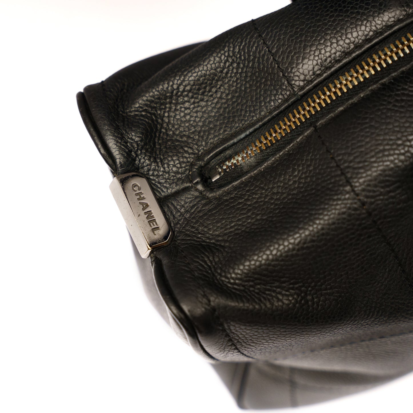 Chanel Chocolate Bar Bag in Black Caviar