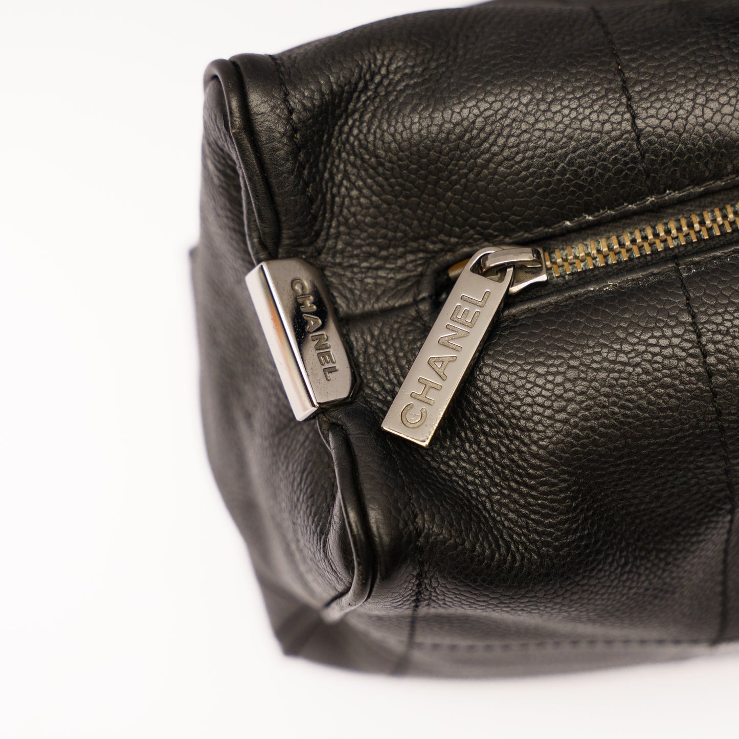 Chanel Chocolate Bar Bag in Black Caviar