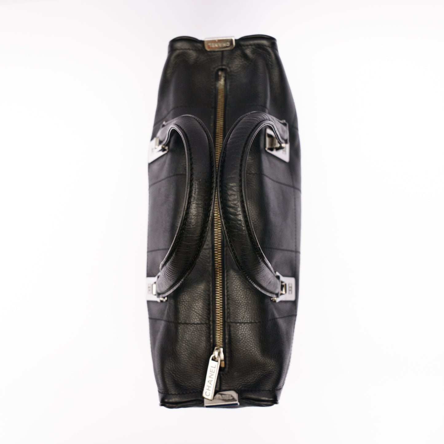 Chanel Chocolate Bar Bag in Black Caviar