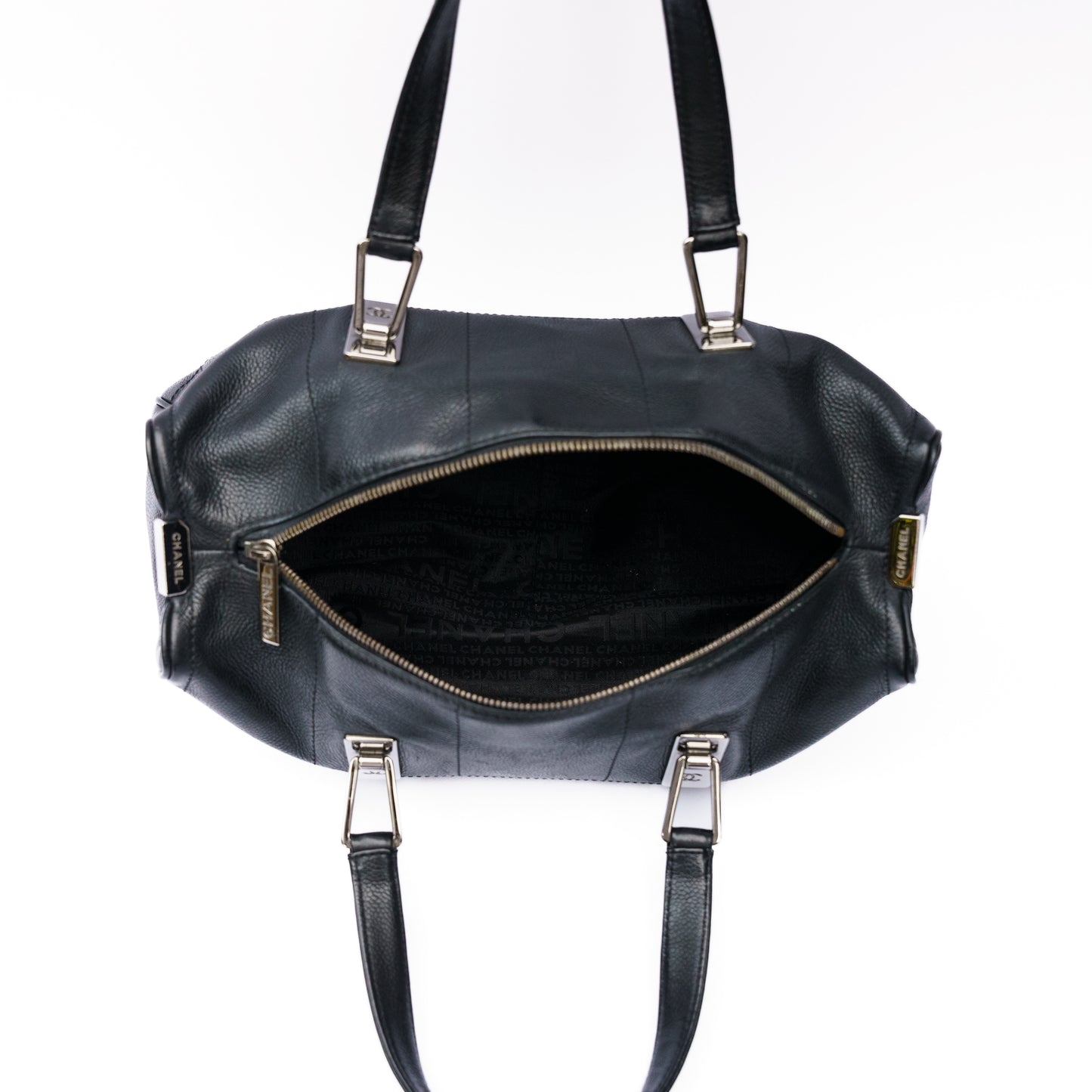 Chanel Chocolate Bar Bag in Black Caviar