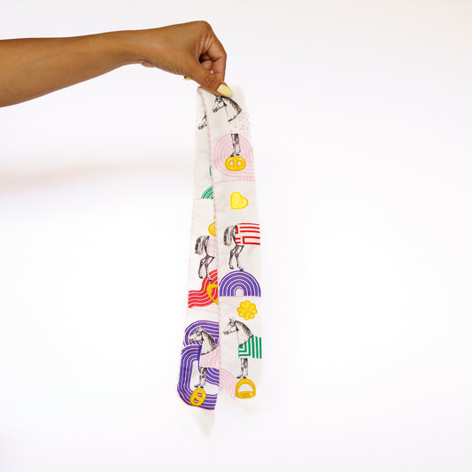 Hermes Twilly White Multicolor 2