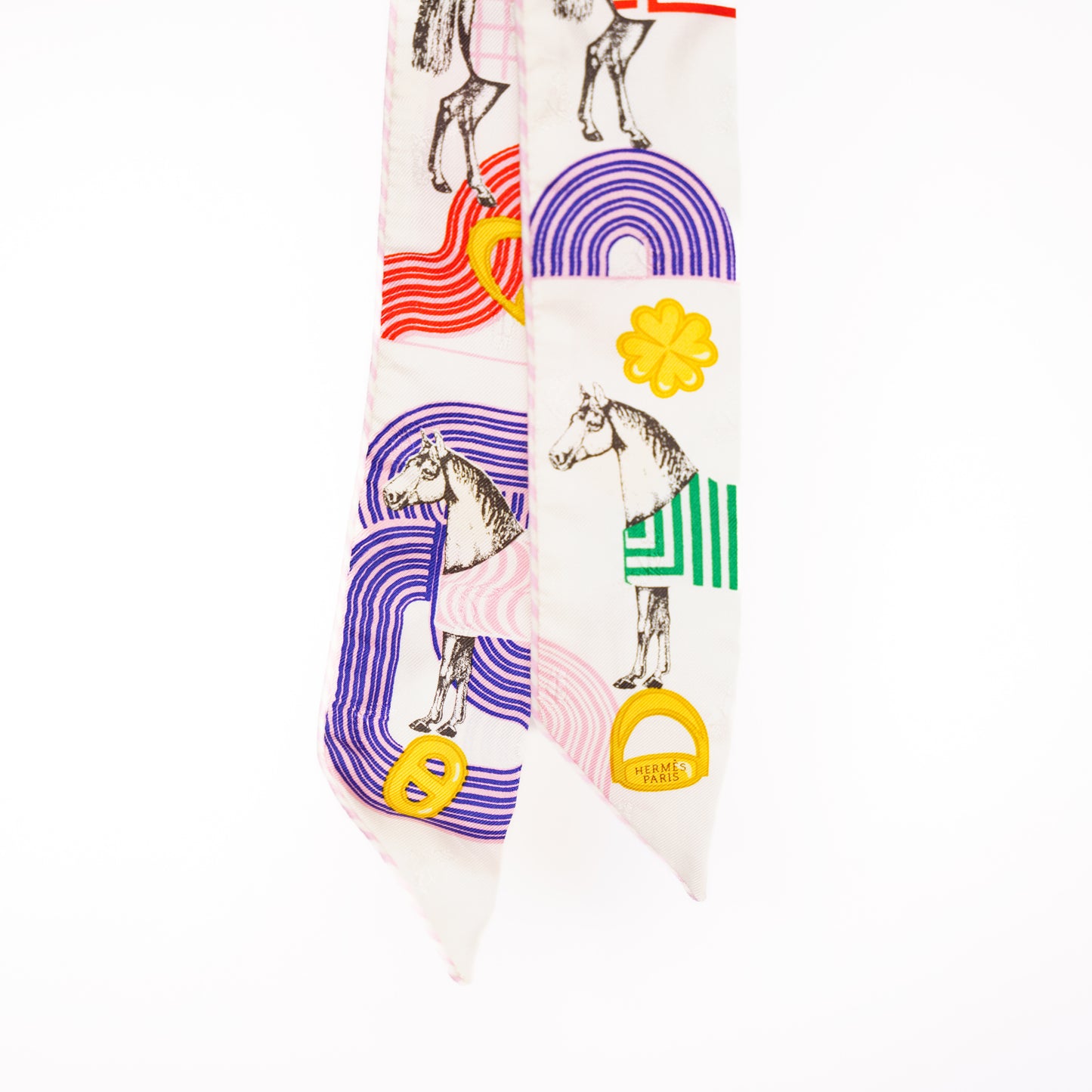Hermes Twilly White Multicolor 2