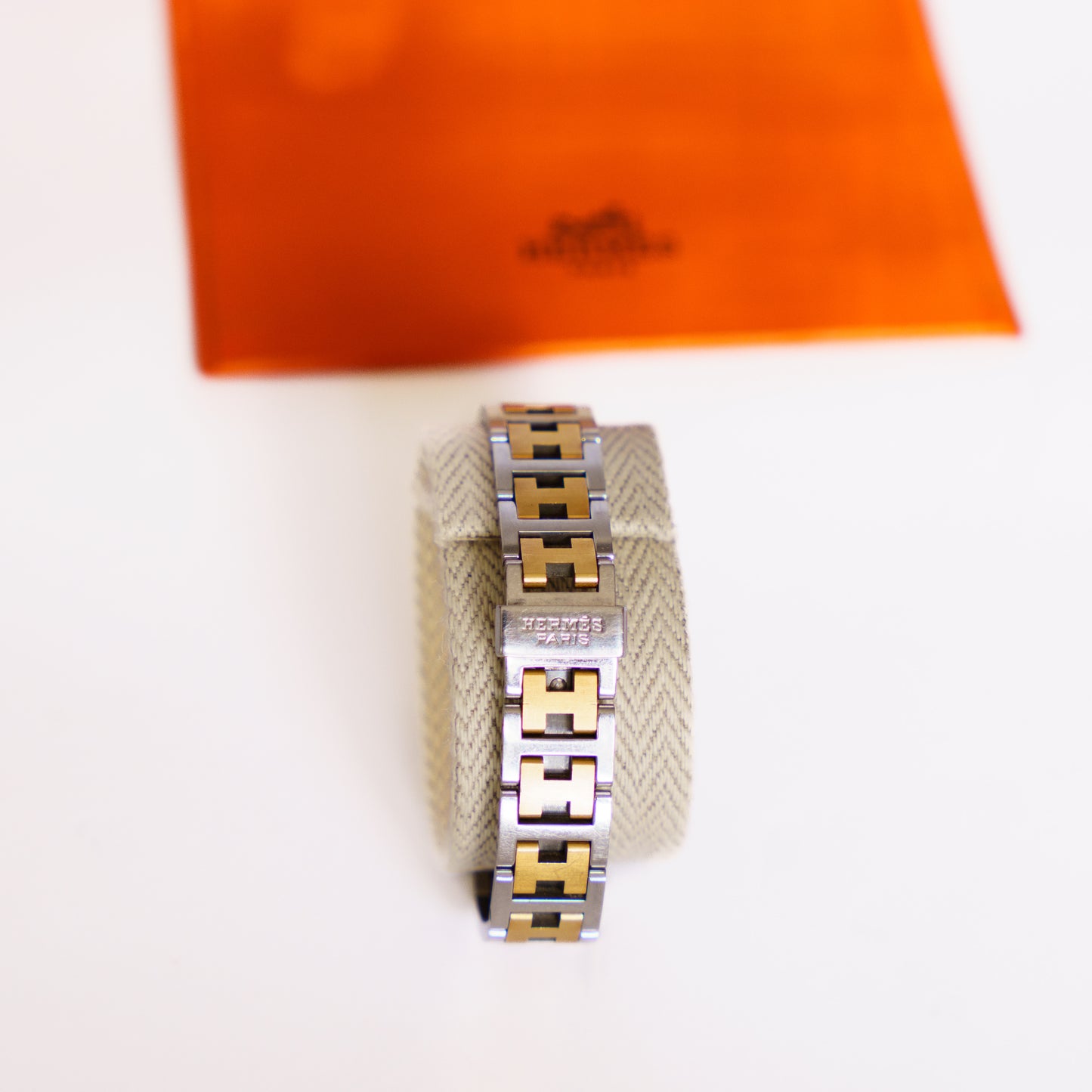 Hermes Ladies Watch Clipper CL.220 Two-Tone Stainless Steel and Gold Plated