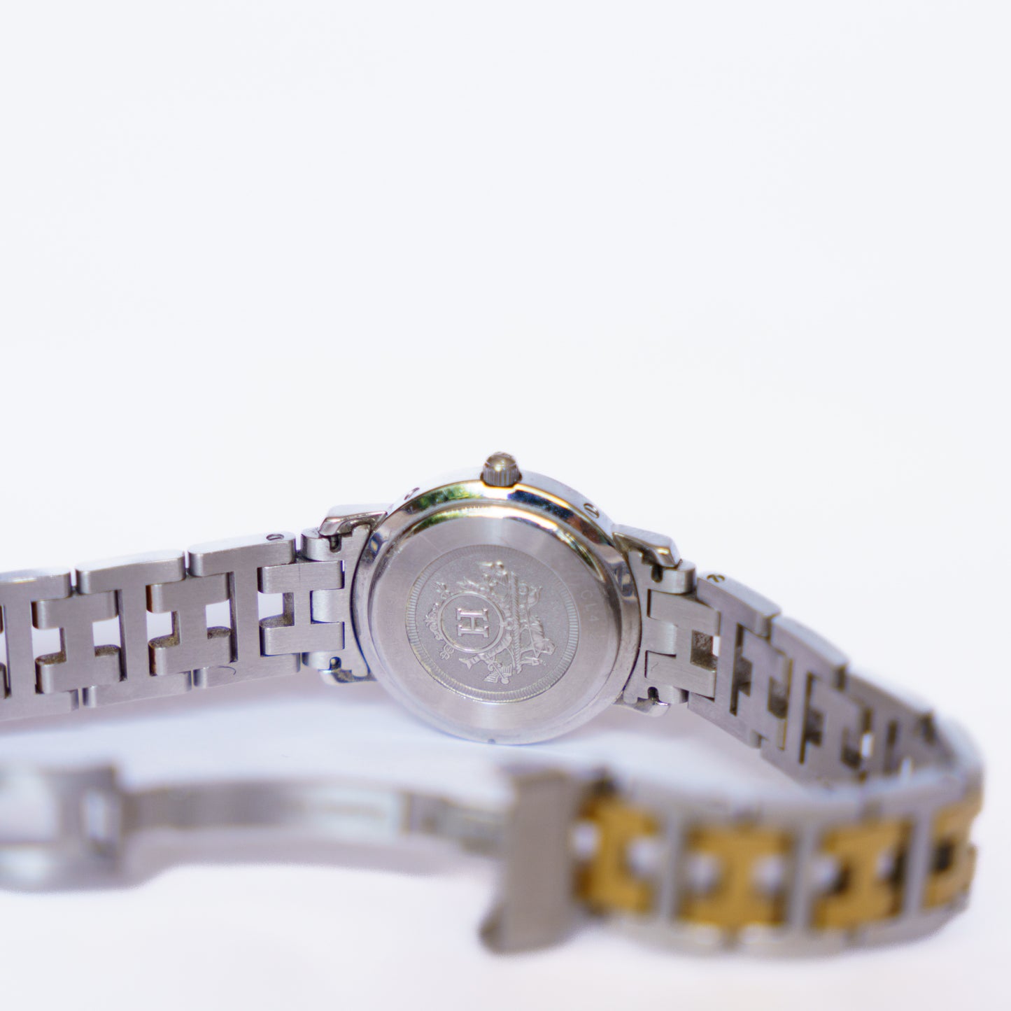 Hermes Ladies Watch Clipper CL.220 Two-Tone Stainless Steel and Gold Plated