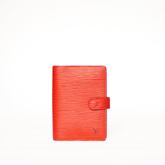 Louis Vuitton 2004 Agenda Pm in Red Epi Leather CA0064 241125B25