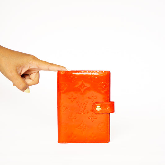Louis Vuitton 2001 Agenda PM in Red Vernis Leather CA1001