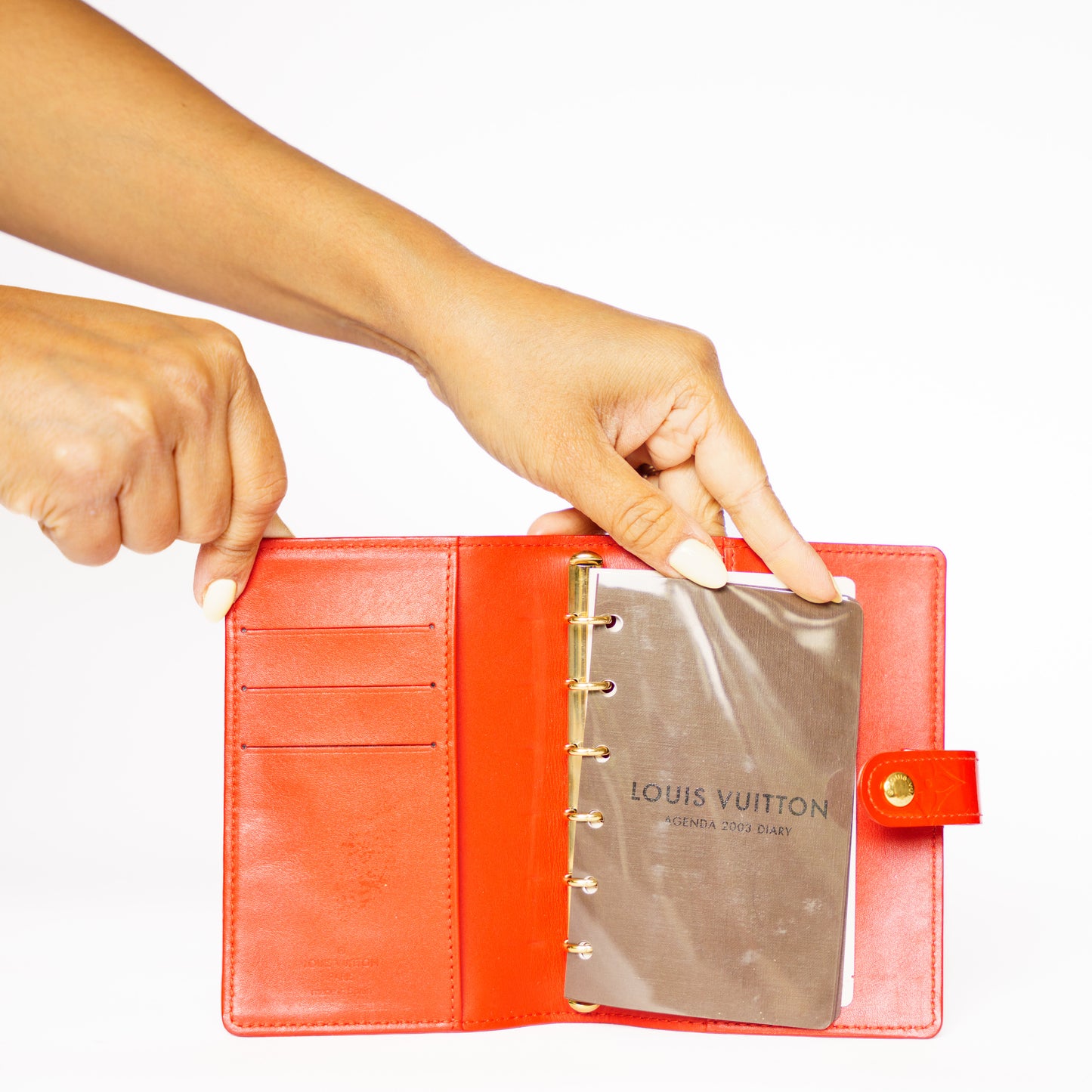 Louis Vuitton 2001 Agenda PM in Red Vernis Leather CA1001