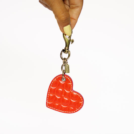 Coach Heart Key Bag Charm Year  2009 010925B324