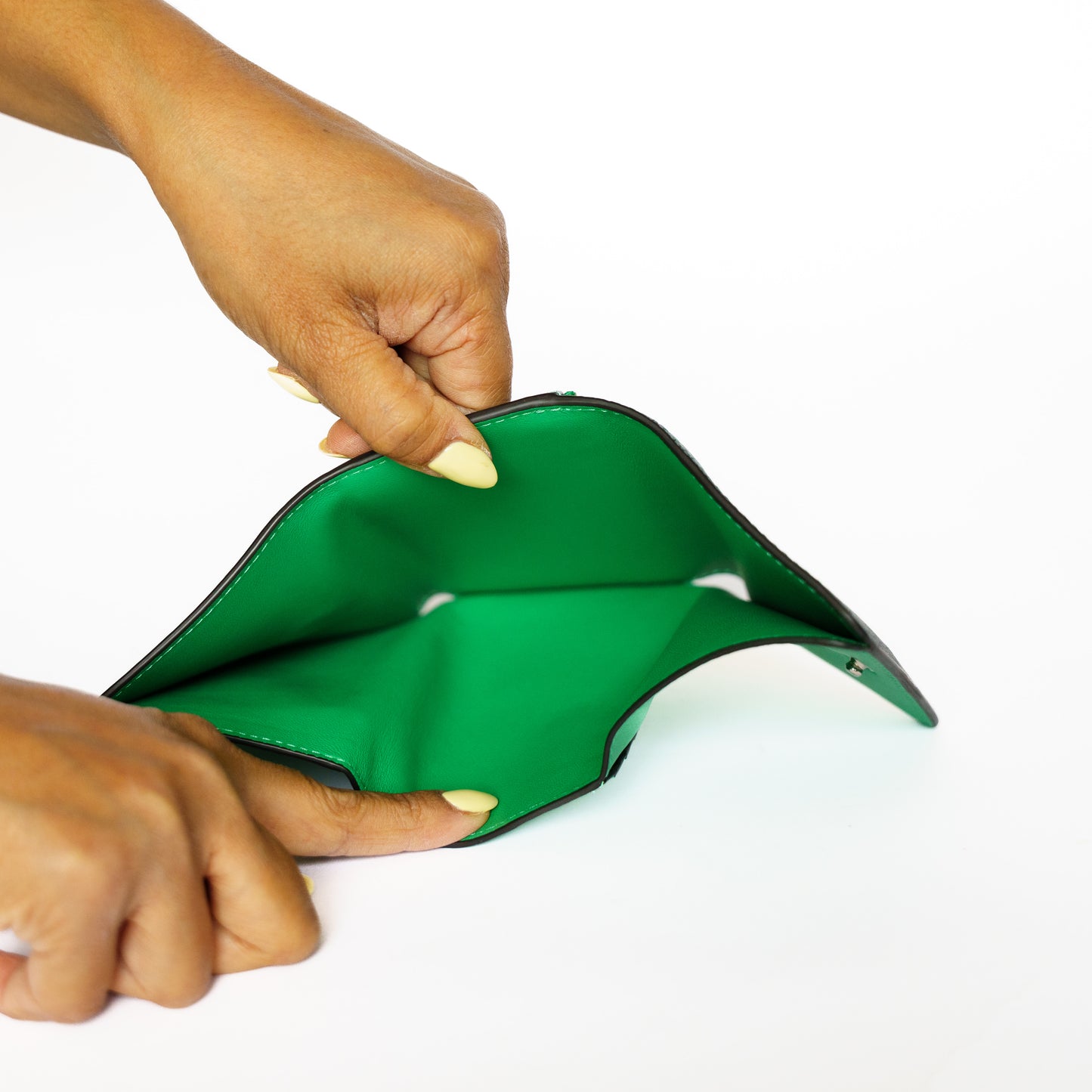 Mulberry Green Compact Trifold  Wallet