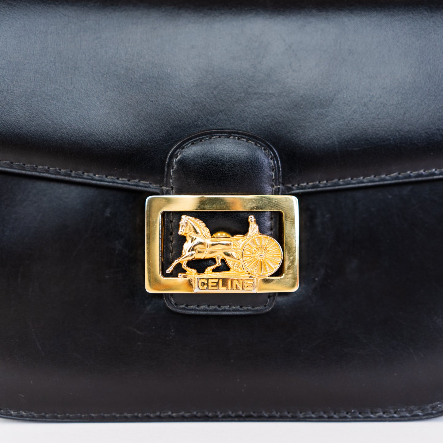 Celine Black Vintage Box Bag