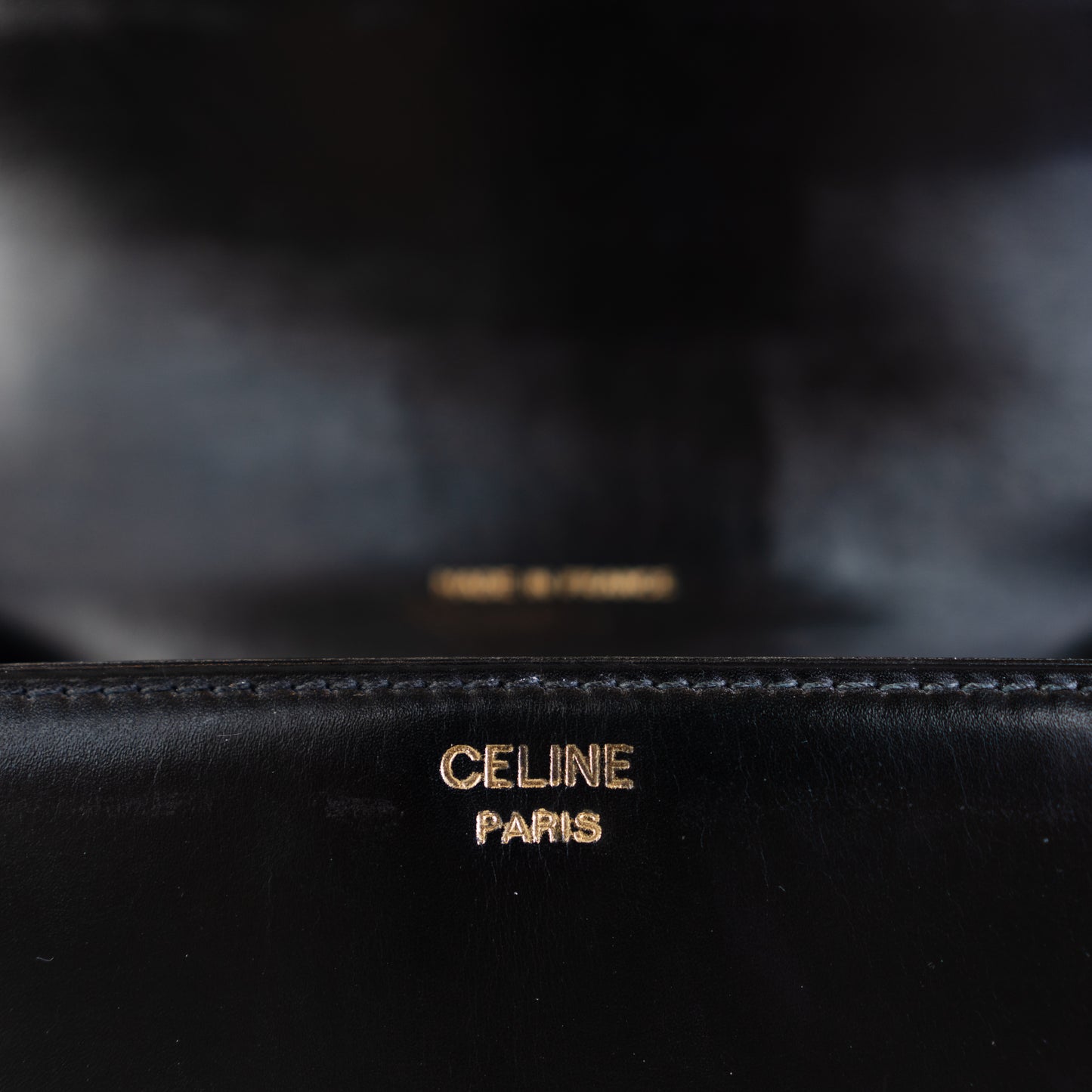 Celine Black Vintage Box Bag