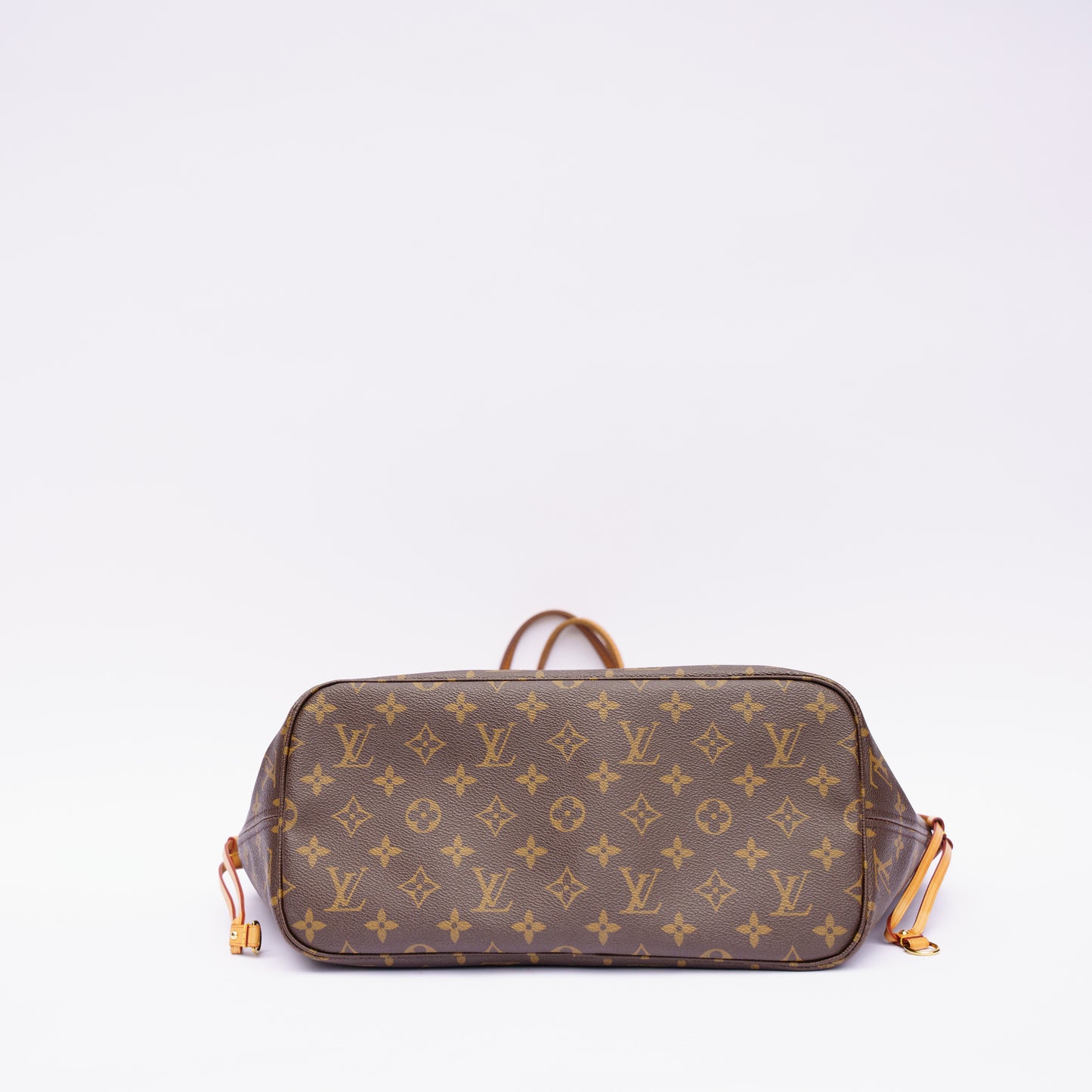 Louis Vuitton Neverfull MM Monogram Canvas Tote Bag in Beige Interior