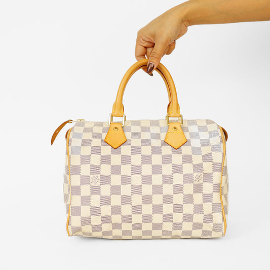 Louis Vuitton Speedy 25 in Damier Azure Canvas 061125B14