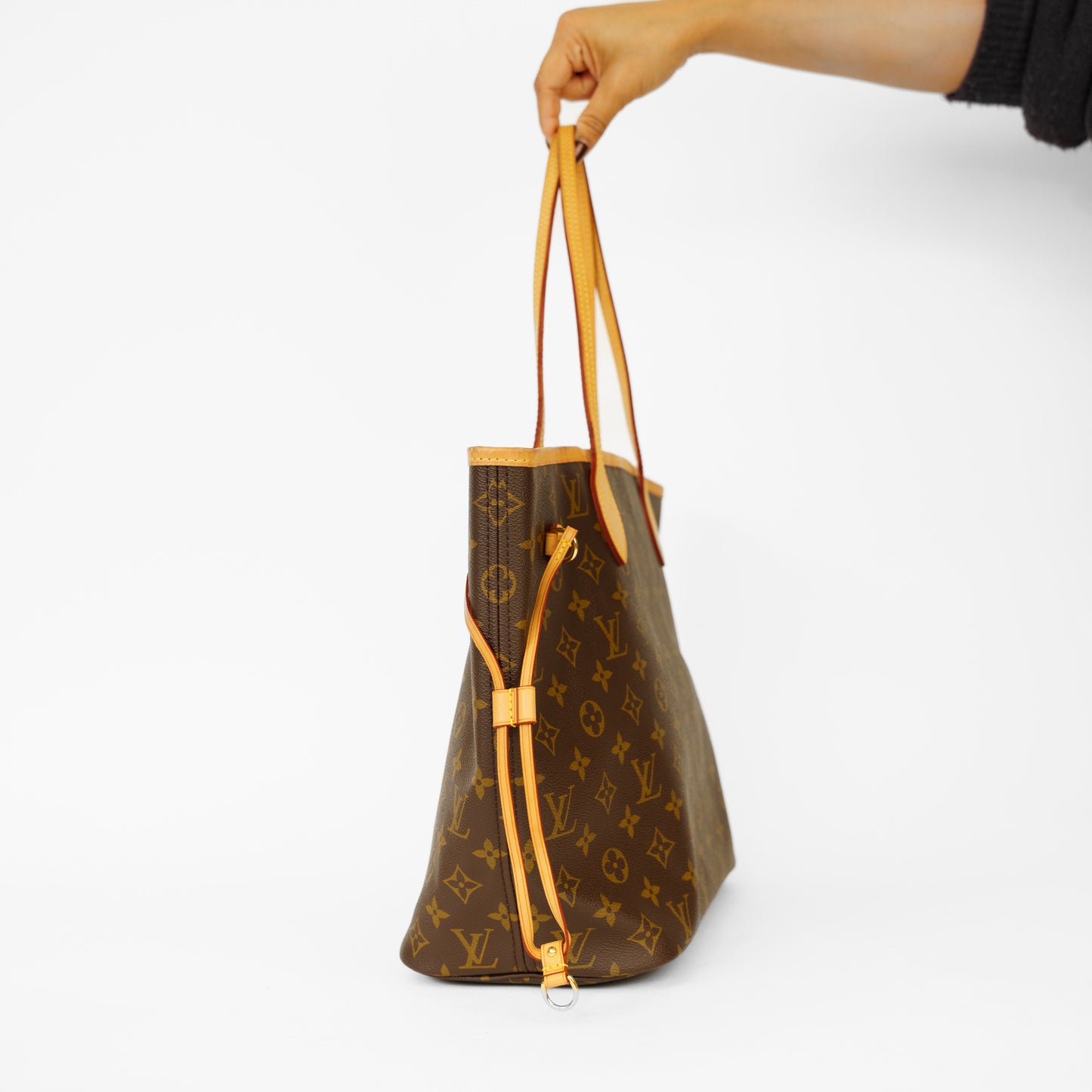 Louis Vuitton Neverfull MM in Monogram Canvas Dark Beige Interior 061125B16