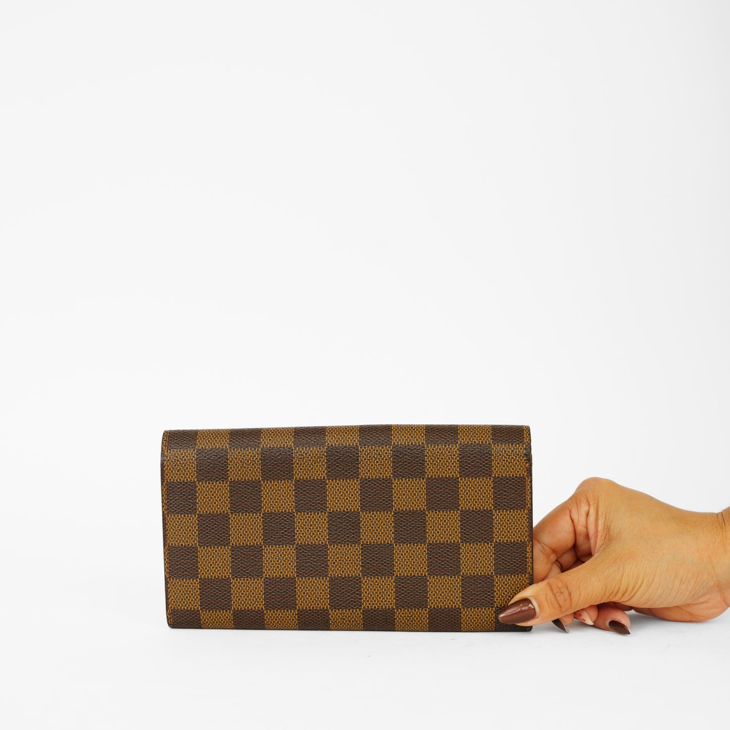 Louis Vuitton Sarah Wallet in Damier Ebene Canvas 061125B10