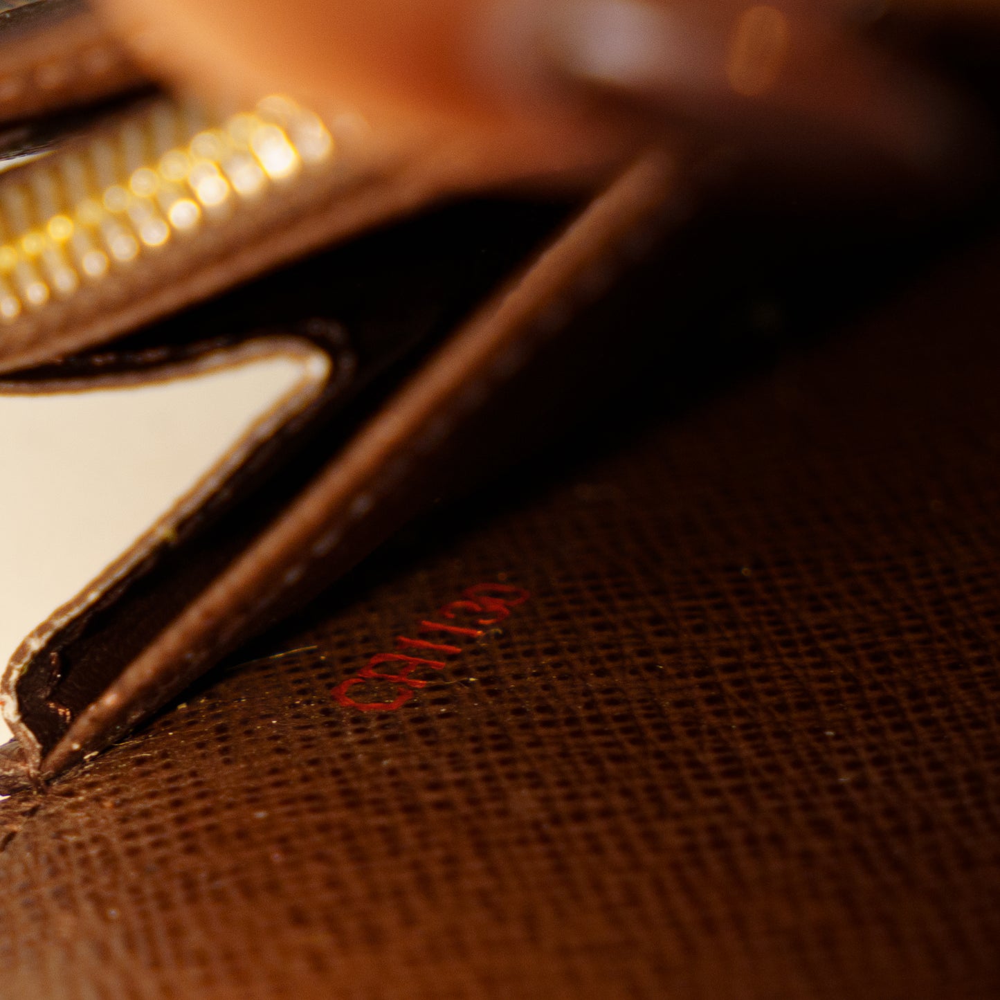 Louis Vuitton Sarah Wallet in Damier Ebene Canvas 061125B10