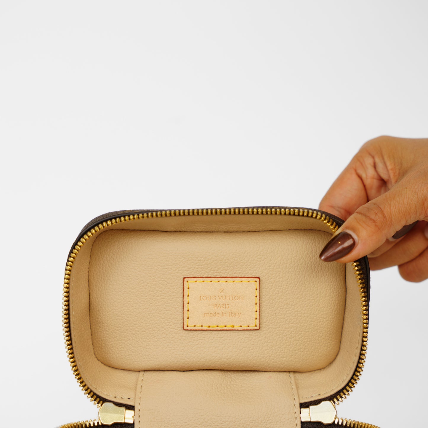 Louis Vuitton Nano Nice Monogram Canvas Cosmetic Makeup Bag 061125B1