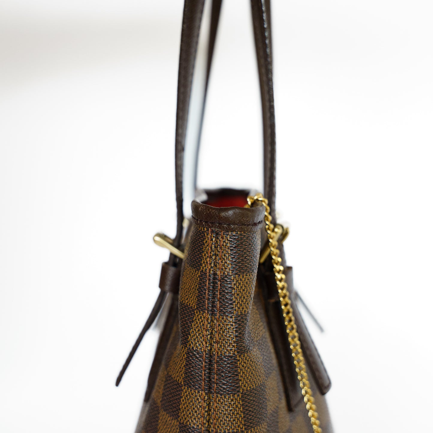 Louis Vuitton Bucket Bag and Pouch in Damier Ebene Canvas 131125B13