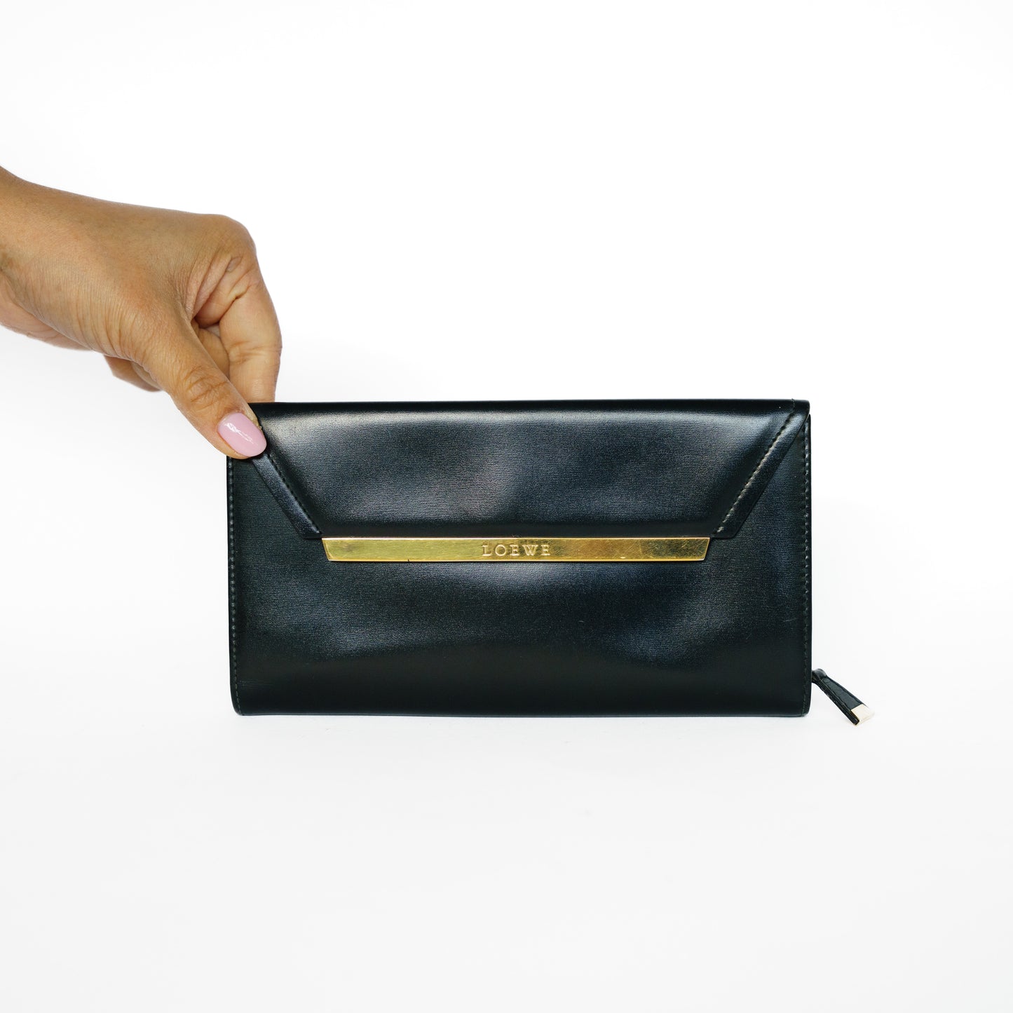 Loewe Wallet in Black Smooth Leather 131125B219