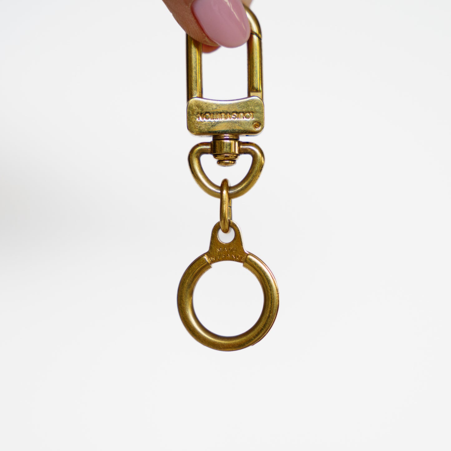 Louis Vuitton Bolt Cles Key Ring Key Chain Extender Chain in Gold Hardware 131125B238