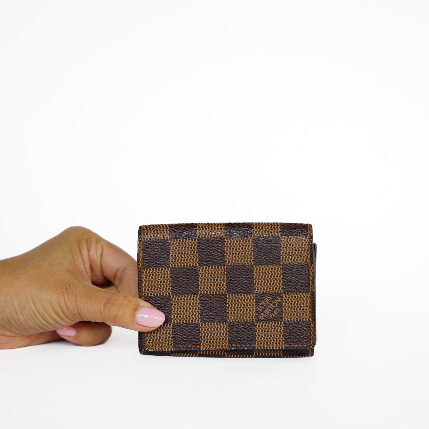 Louis Vuitton Card Holder Business Card Holder in Damier Ebene Canvas 131125B242