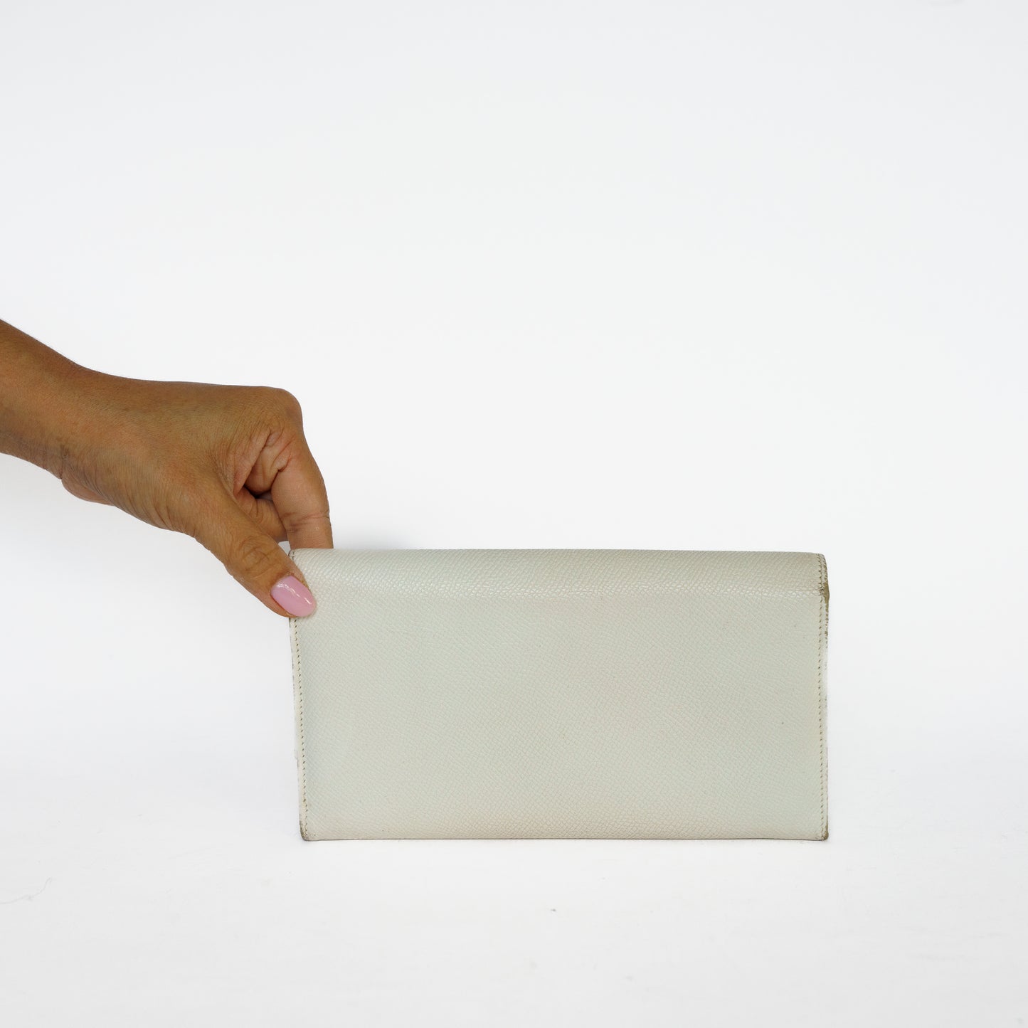 Bvlgari Wallet in White Grained Leather 131125B285