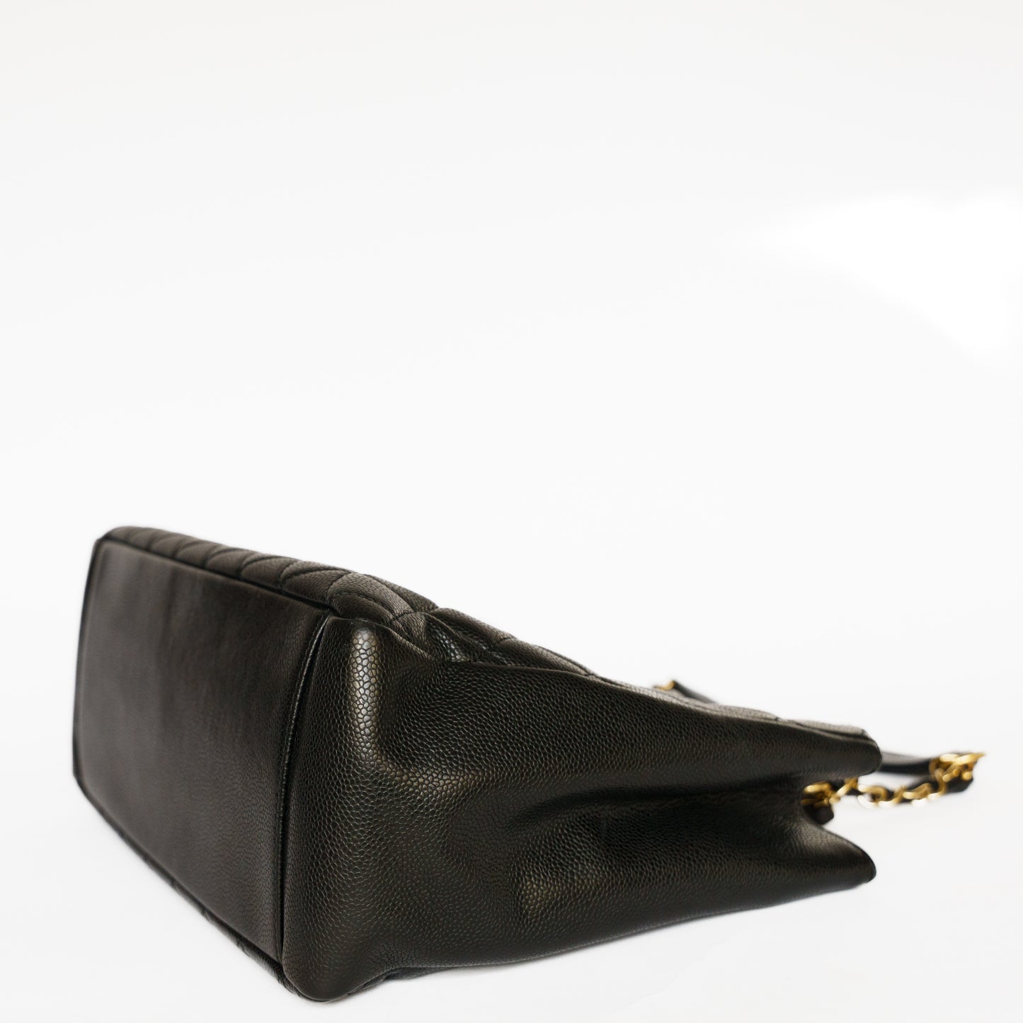 Chanel GST in Black Caviar Leather in Gold Hardware Grand Shopping Tote 131125B6