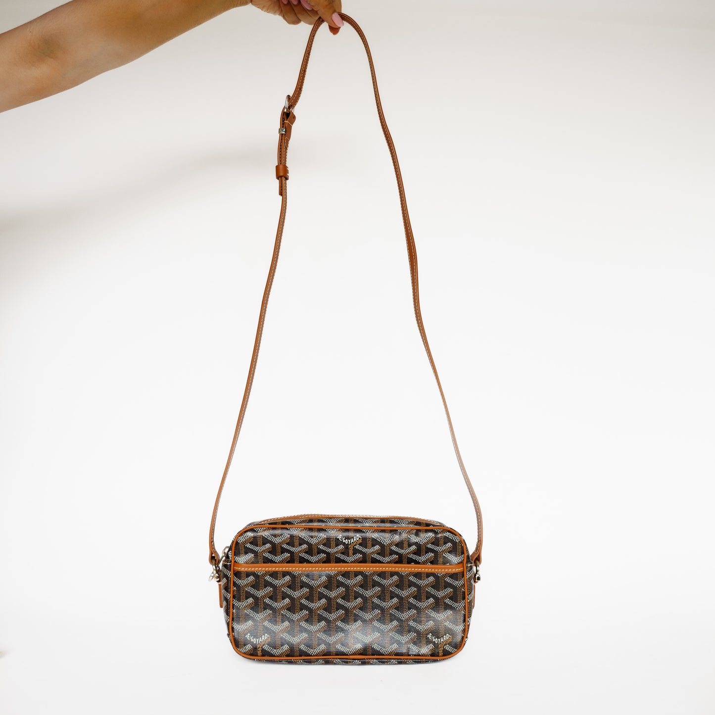 Goyard Cap-Vert PM Black and Tan Bag 131125B9